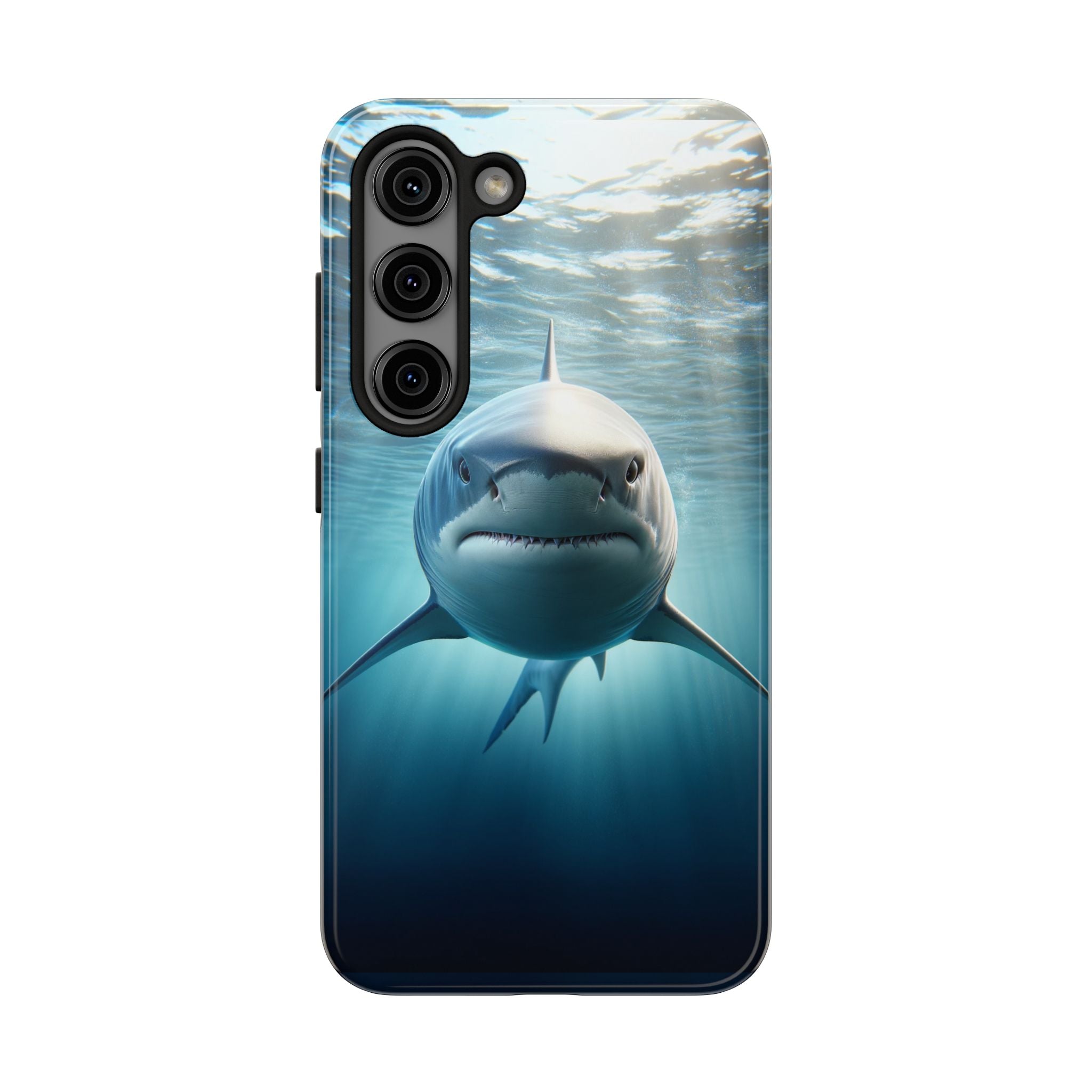 Curious shark - Tough Phone Case