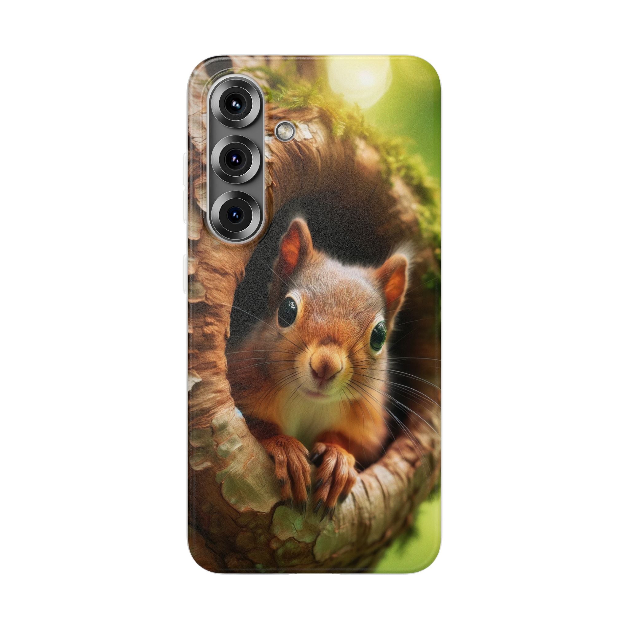 Squirrel in a treehole - Flexi Case (Samsung only)