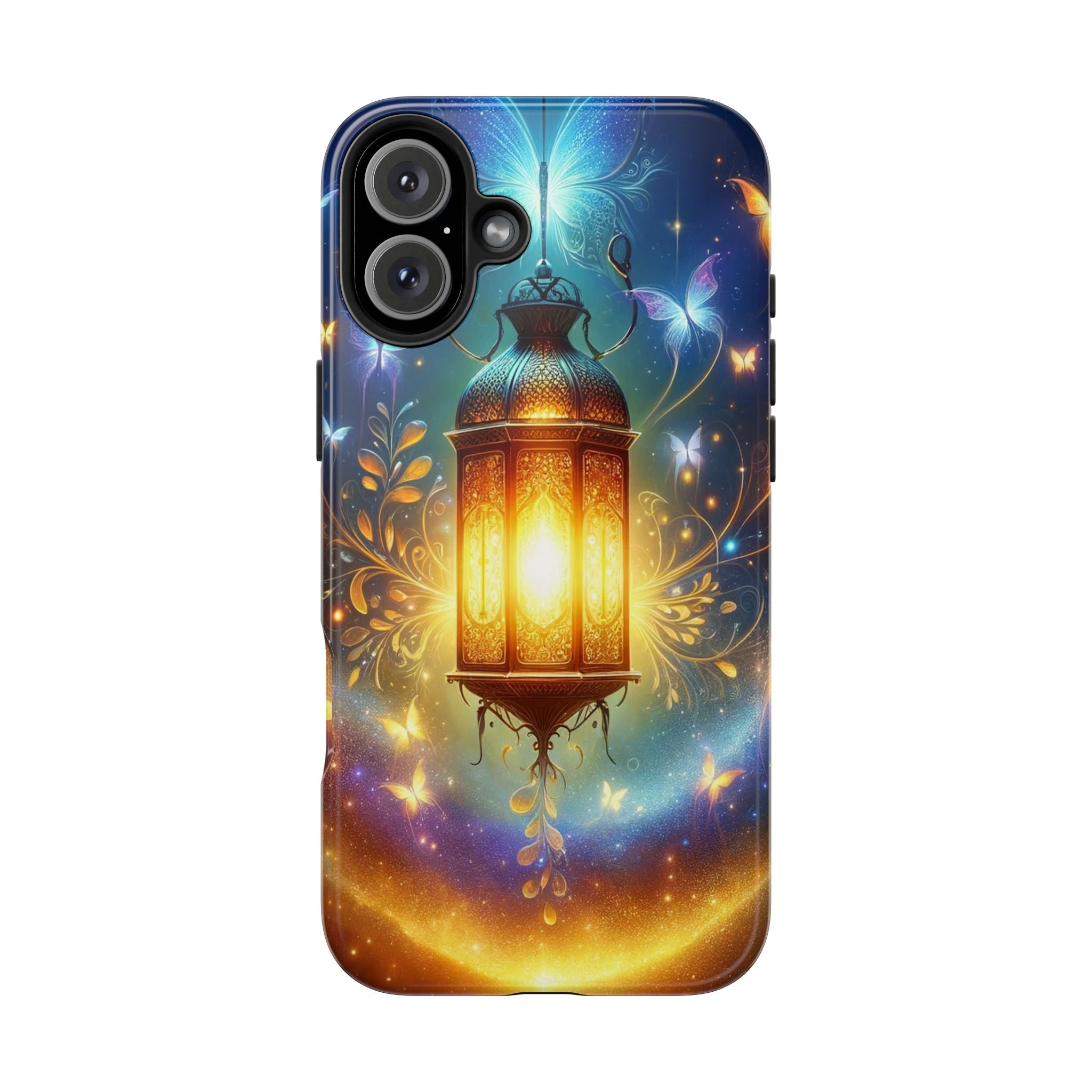 Butterflies around a lamp - Tough Phone Case