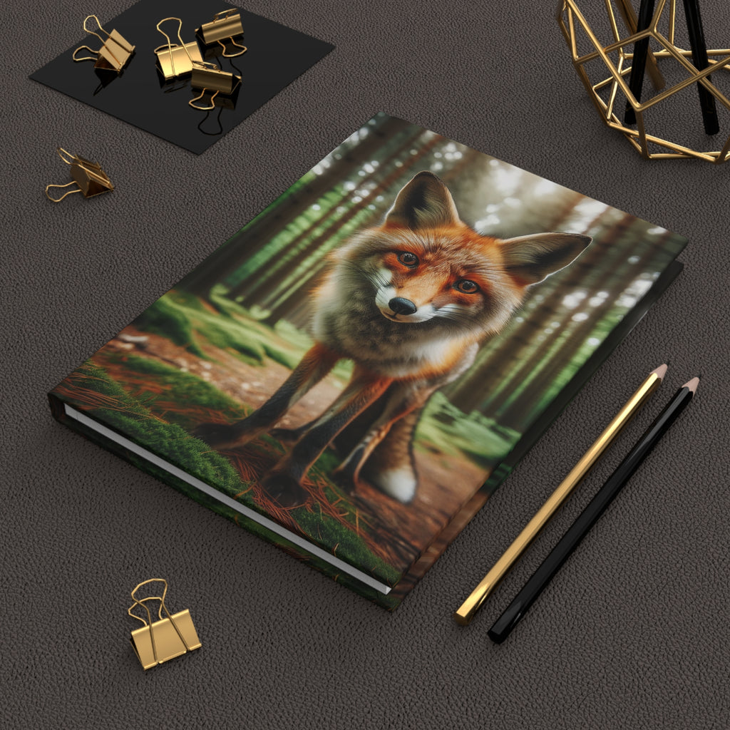 A curious fox - Hardcover Notebook