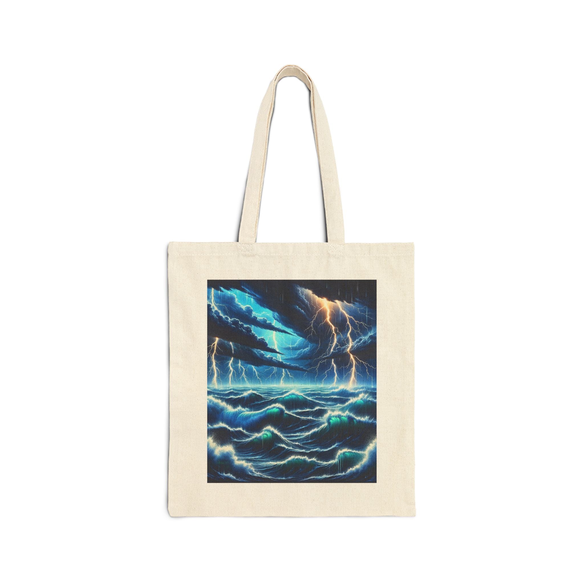 Stormy Ocean - Cotton Canvas Tote Bag