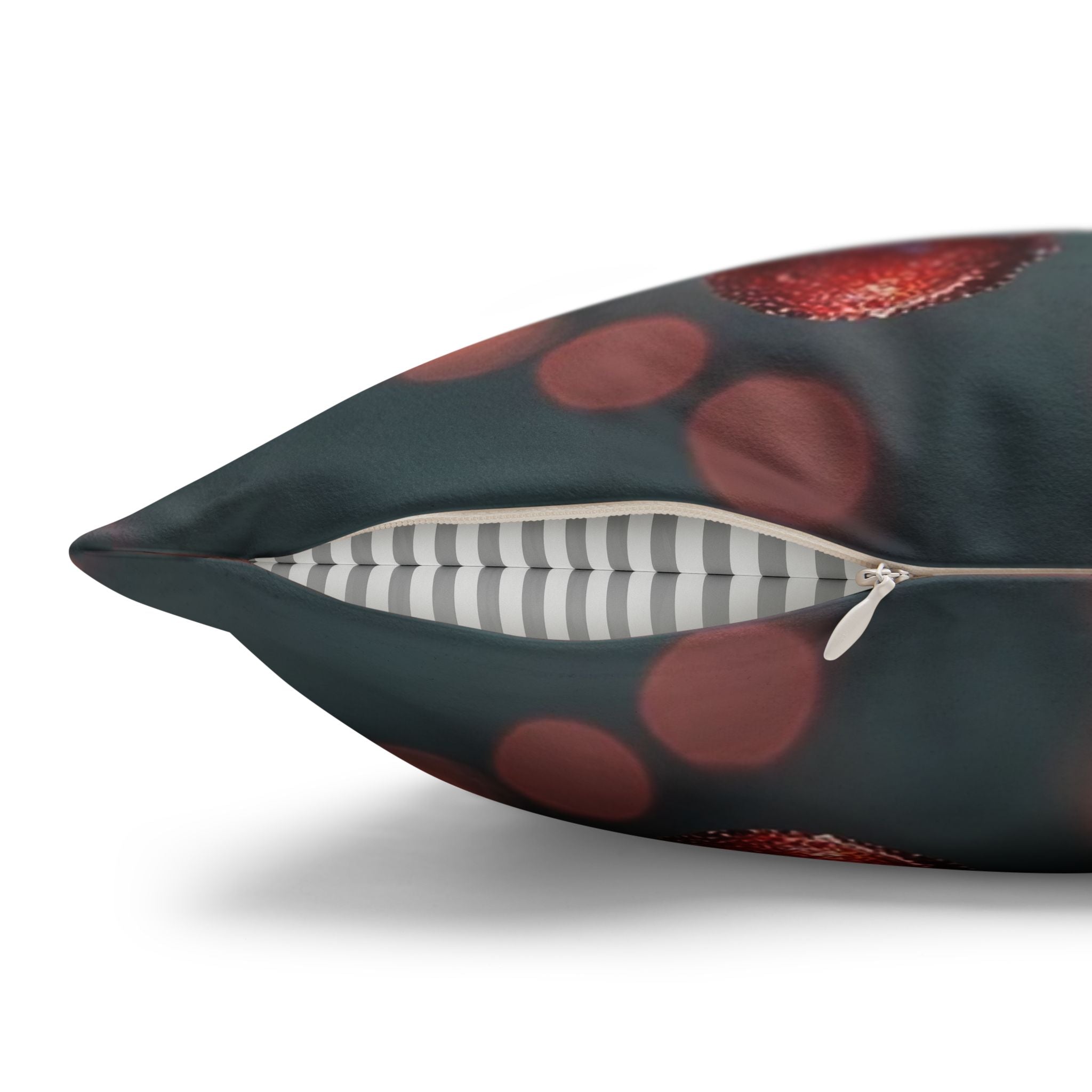 Red diamond flowers (at sunrise) - Suede Square Pillowcase