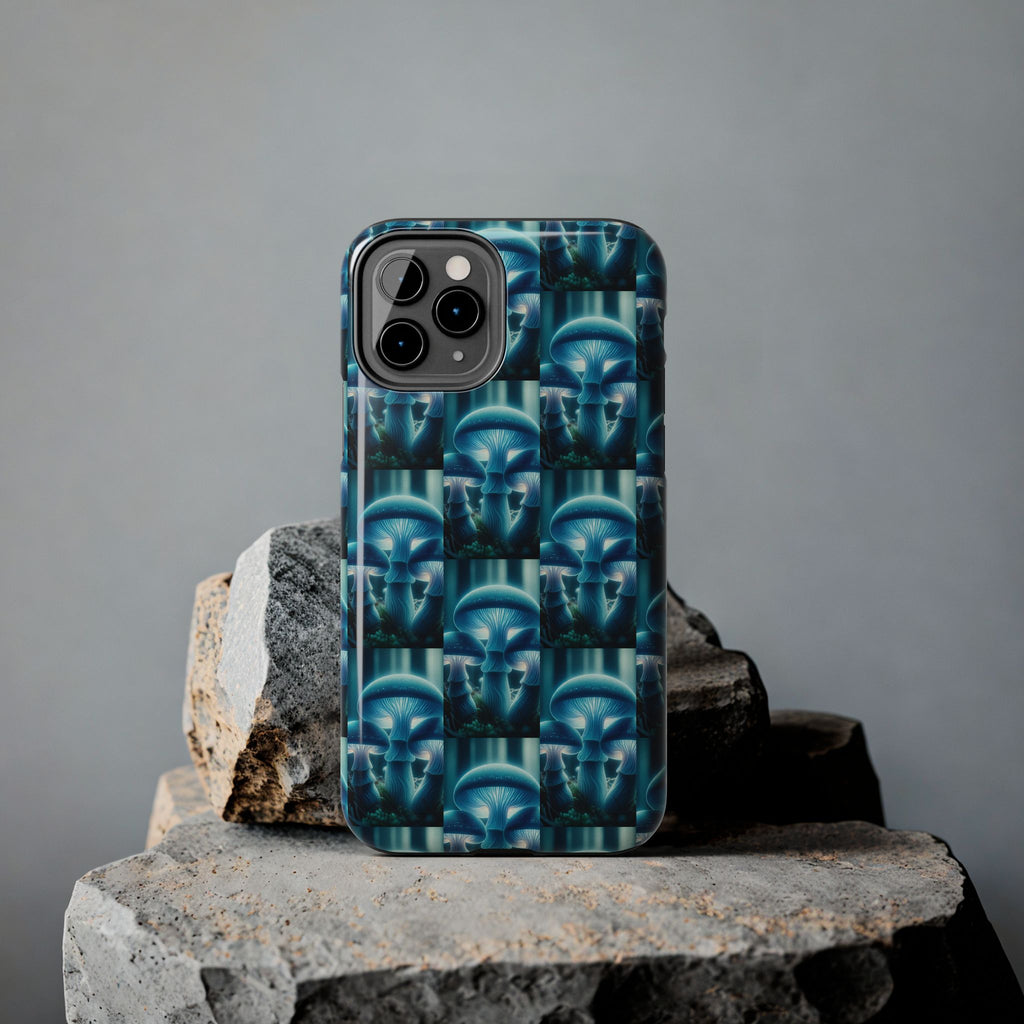 Blue Mushrooms - Tough Phone Case