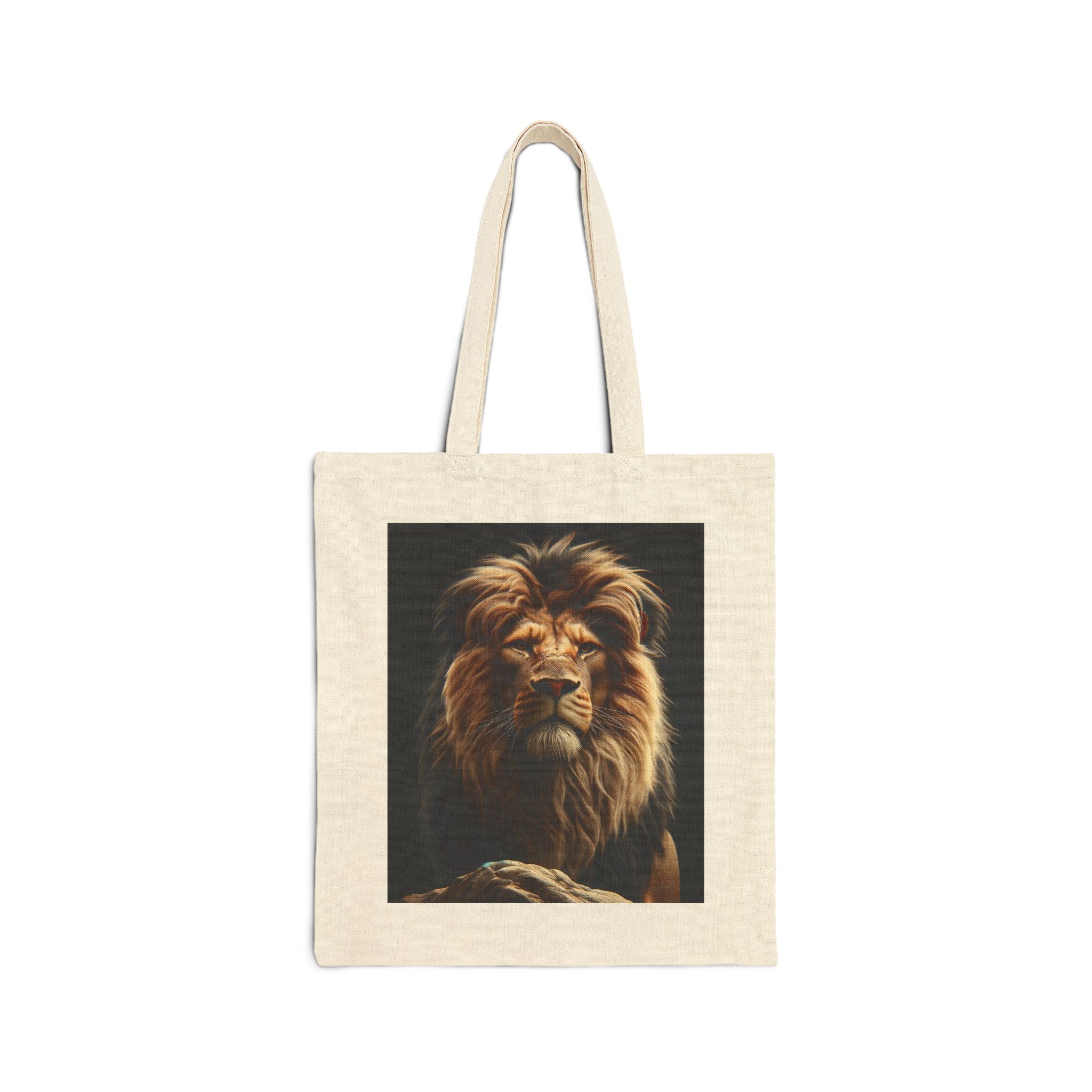 Majestic Lion - Cotton Canvas Tote Bag