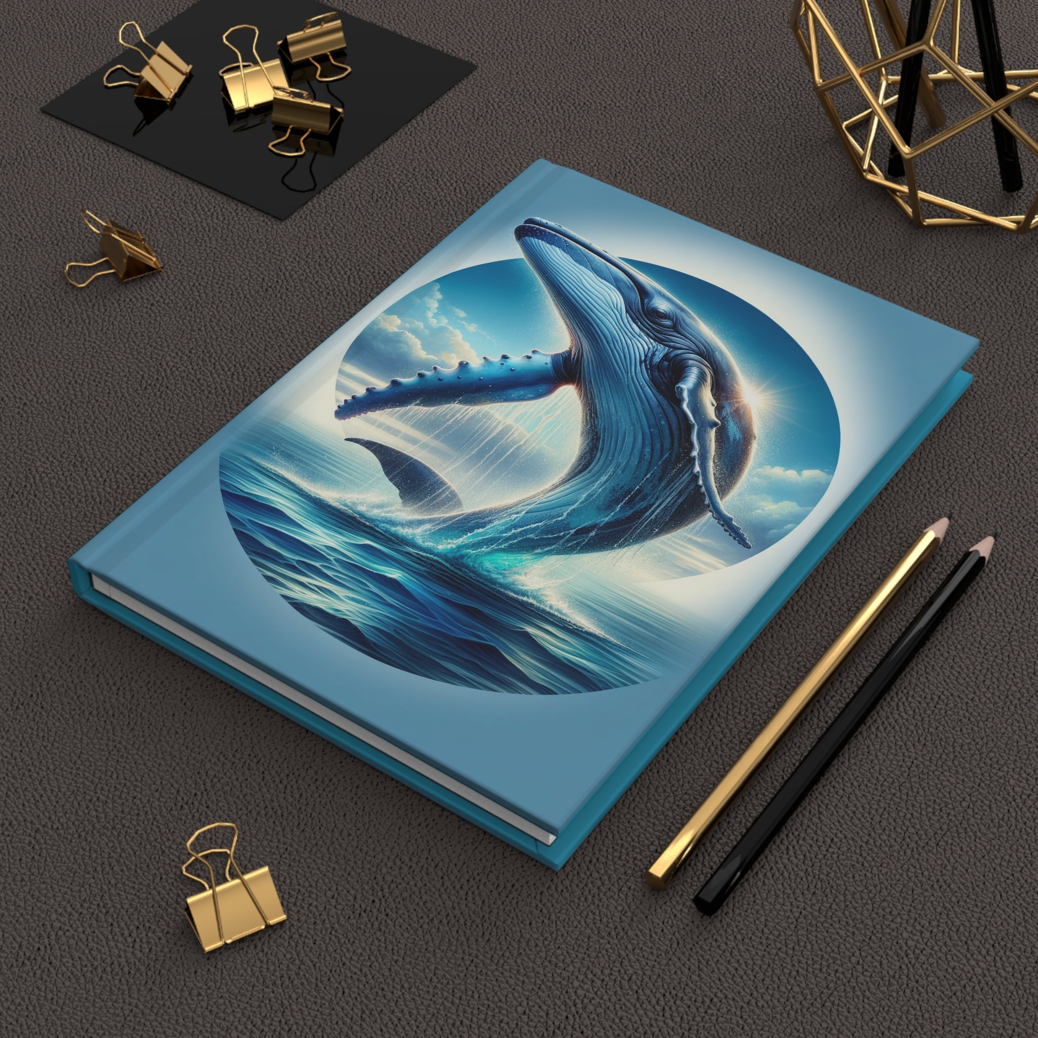 Whale 2 - Hardcover Notebook