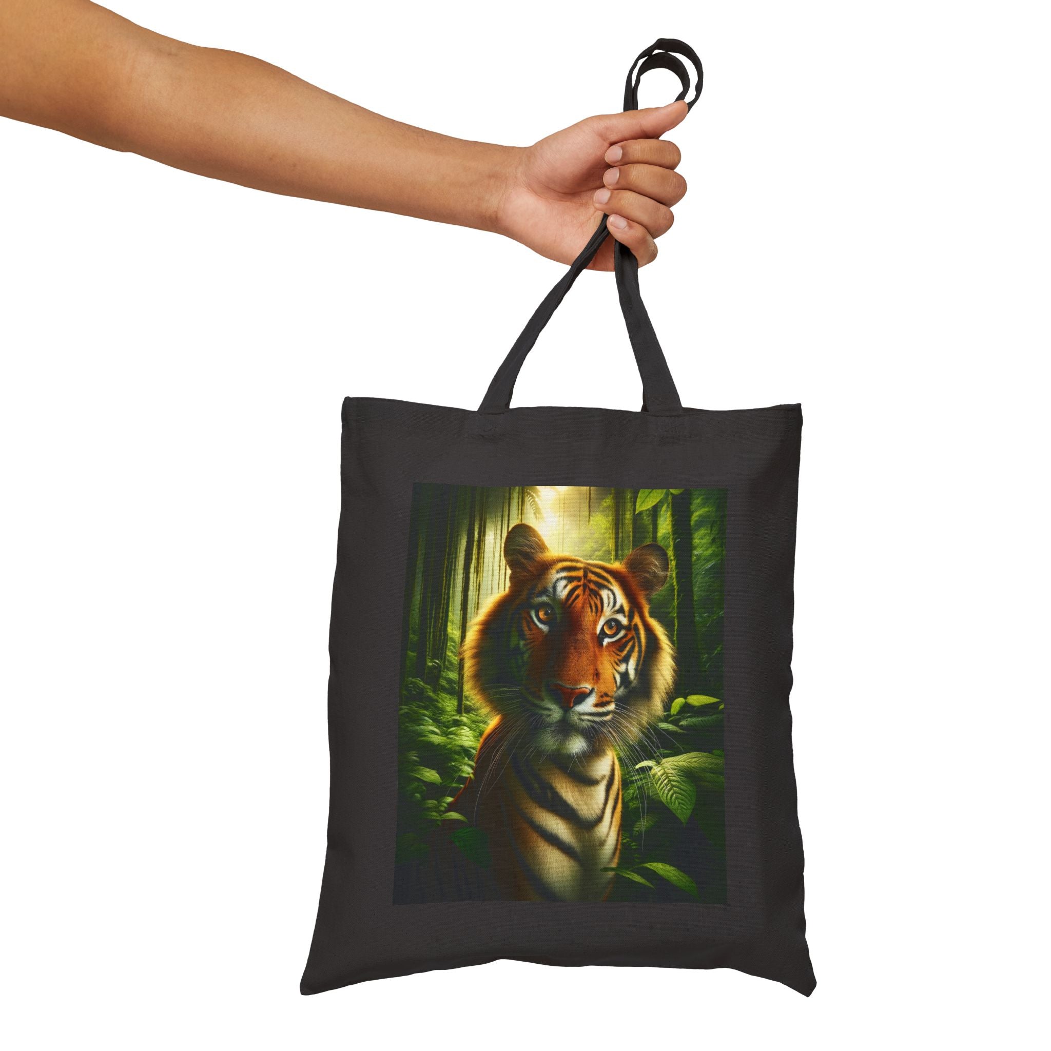 Wildlife Tiger - Cotton Canvas Tote Bag