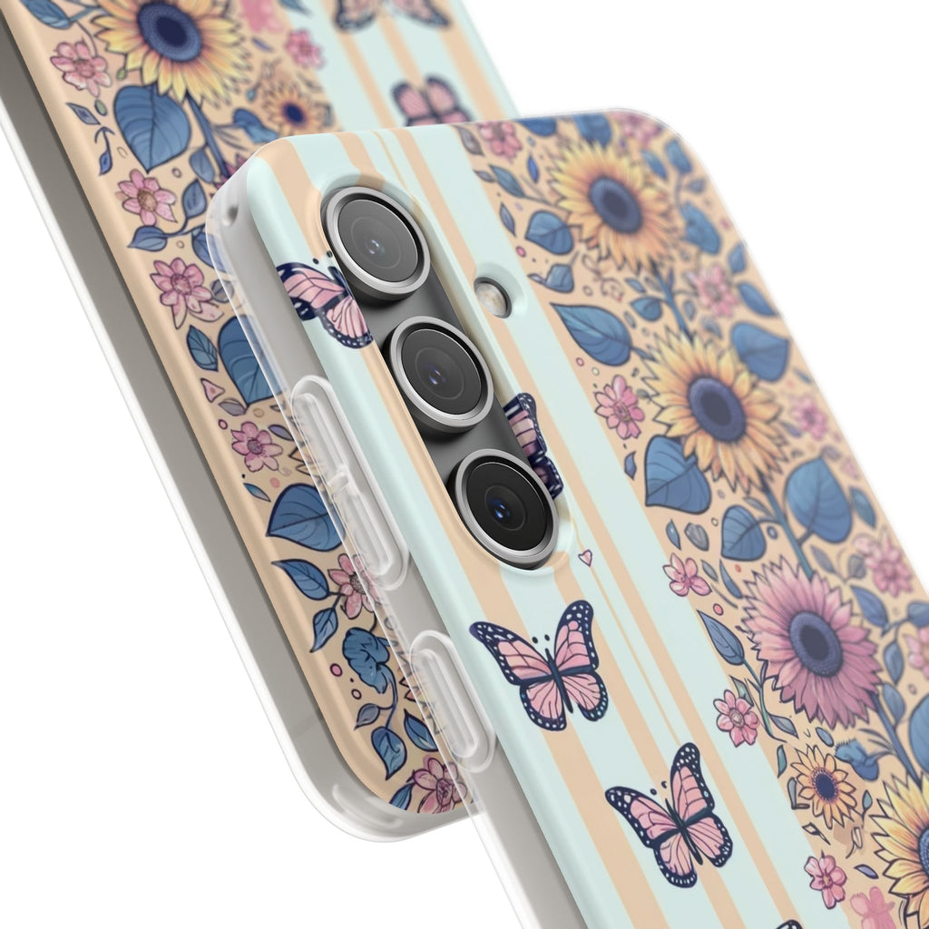 Sunflowers and butterflies - Flexi Case (Samsung only)