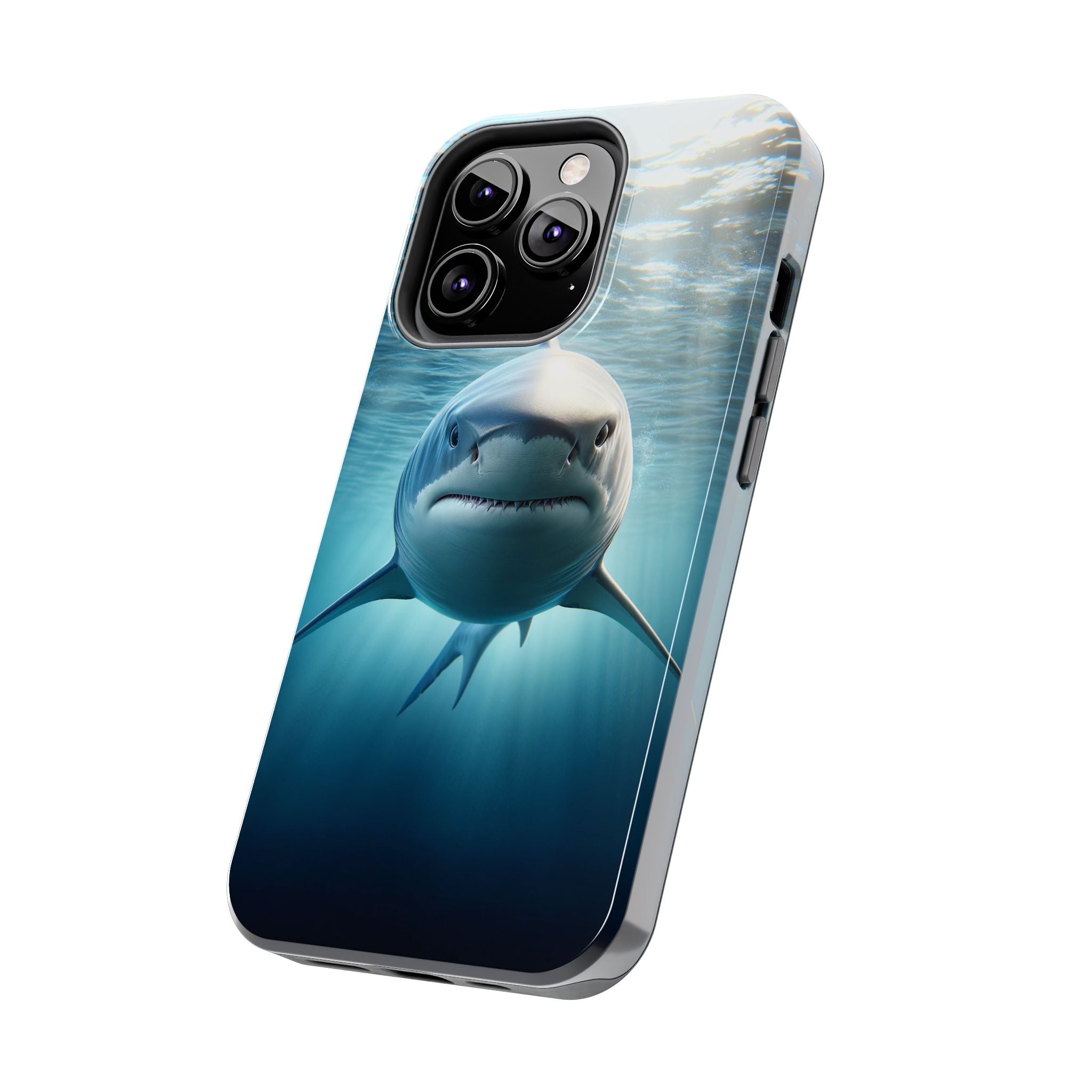 Curious shark - Tough Phone Case