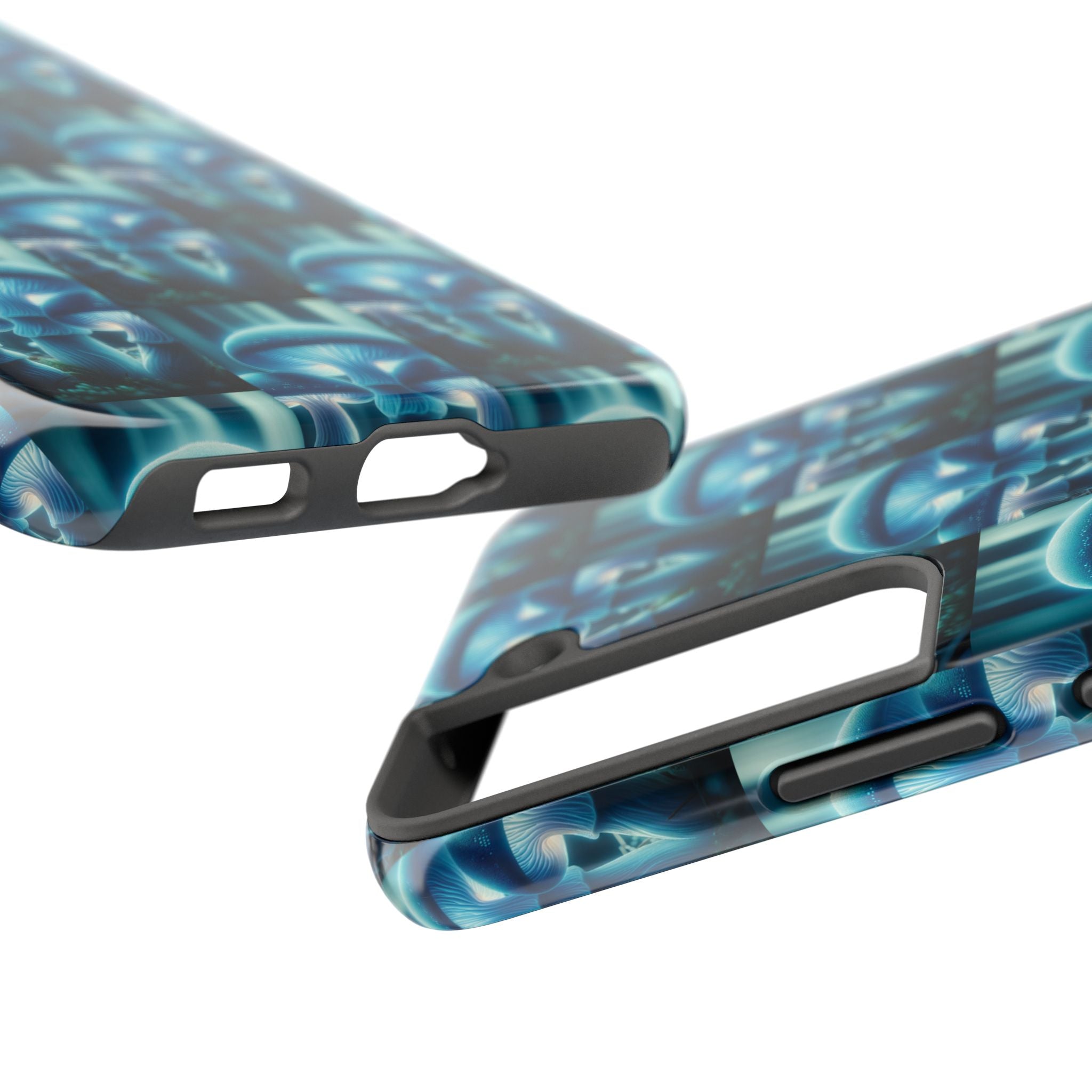 Blue Mushrooms - Tough Phone Case