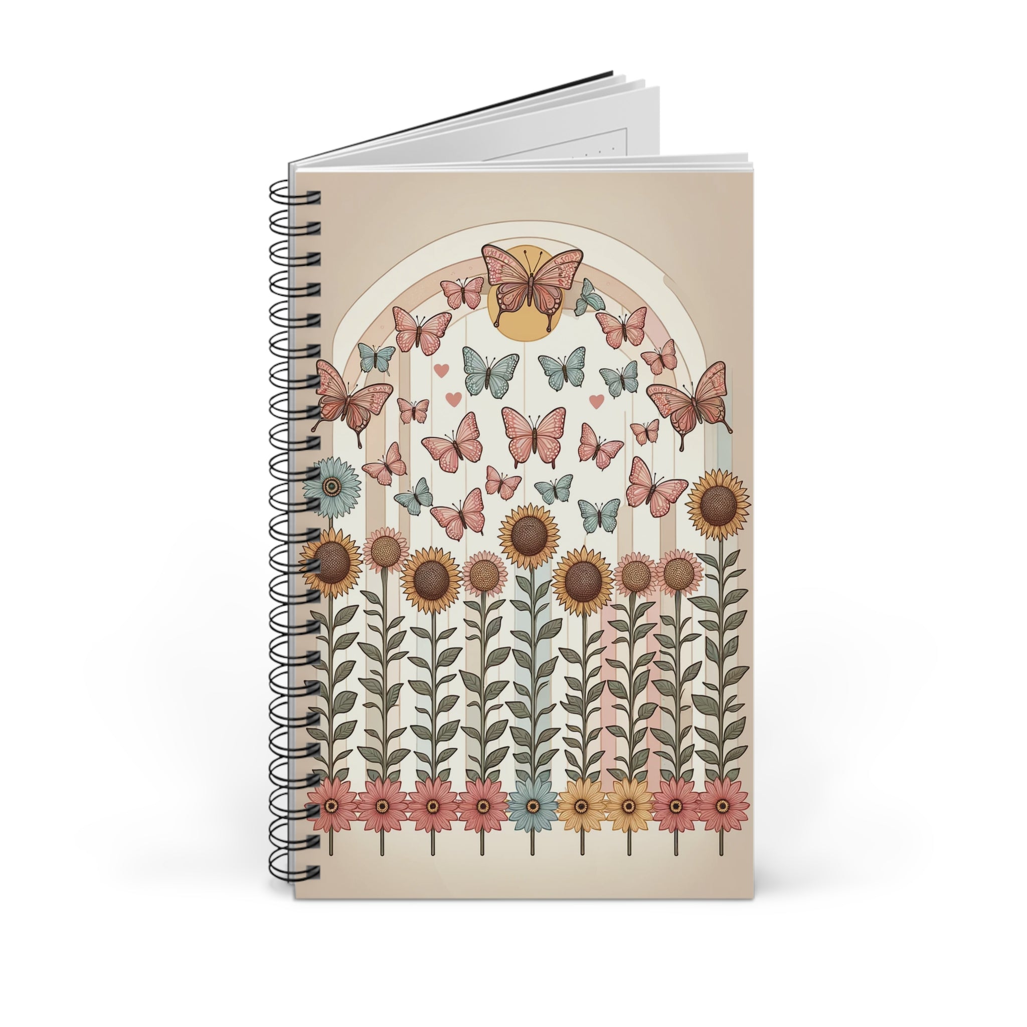 Butterflies and Sunflowers 2 - Spiral Journal (EU)
