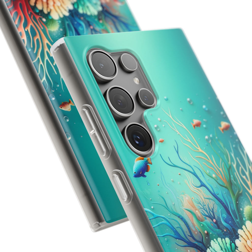 Fish around coral reef - Flexi Case (Samsung only)