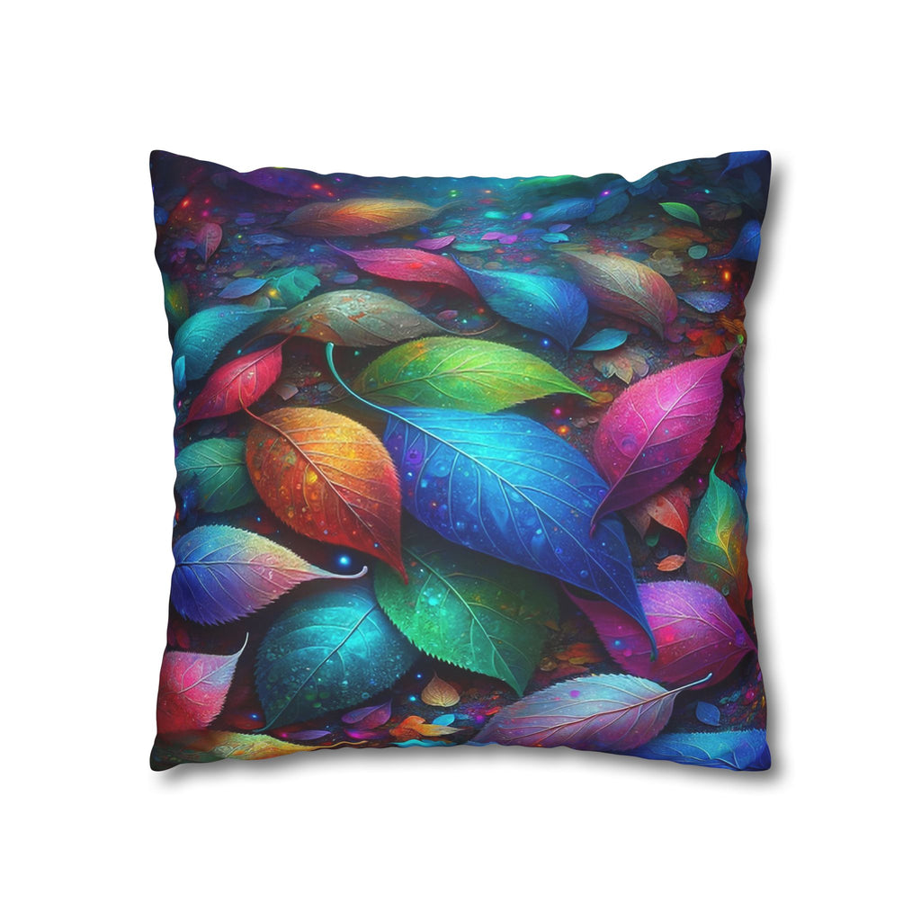 Magical, colourful leaves  - Suede Square Pillowcase