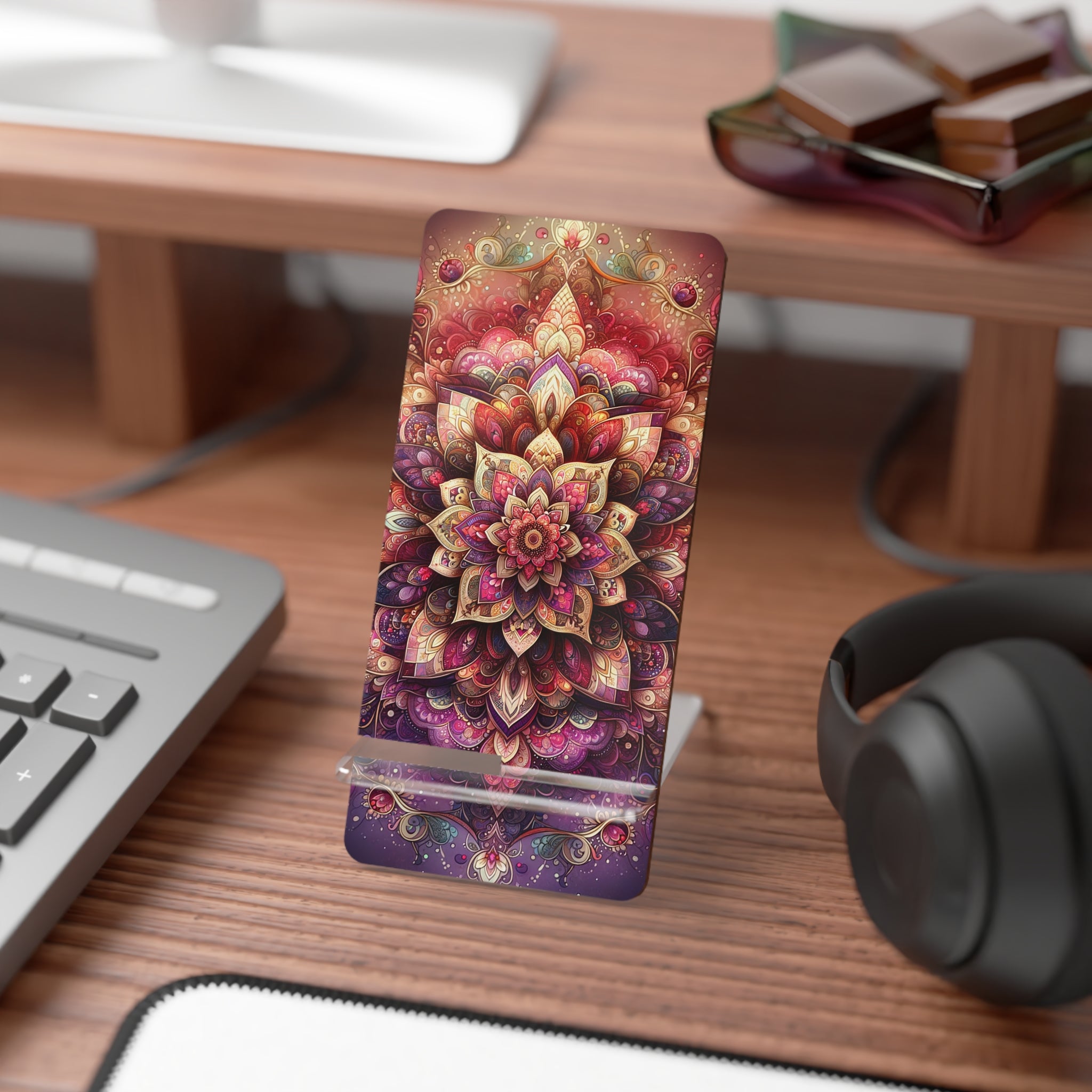 Pink Mandala design - Smartphone Stand