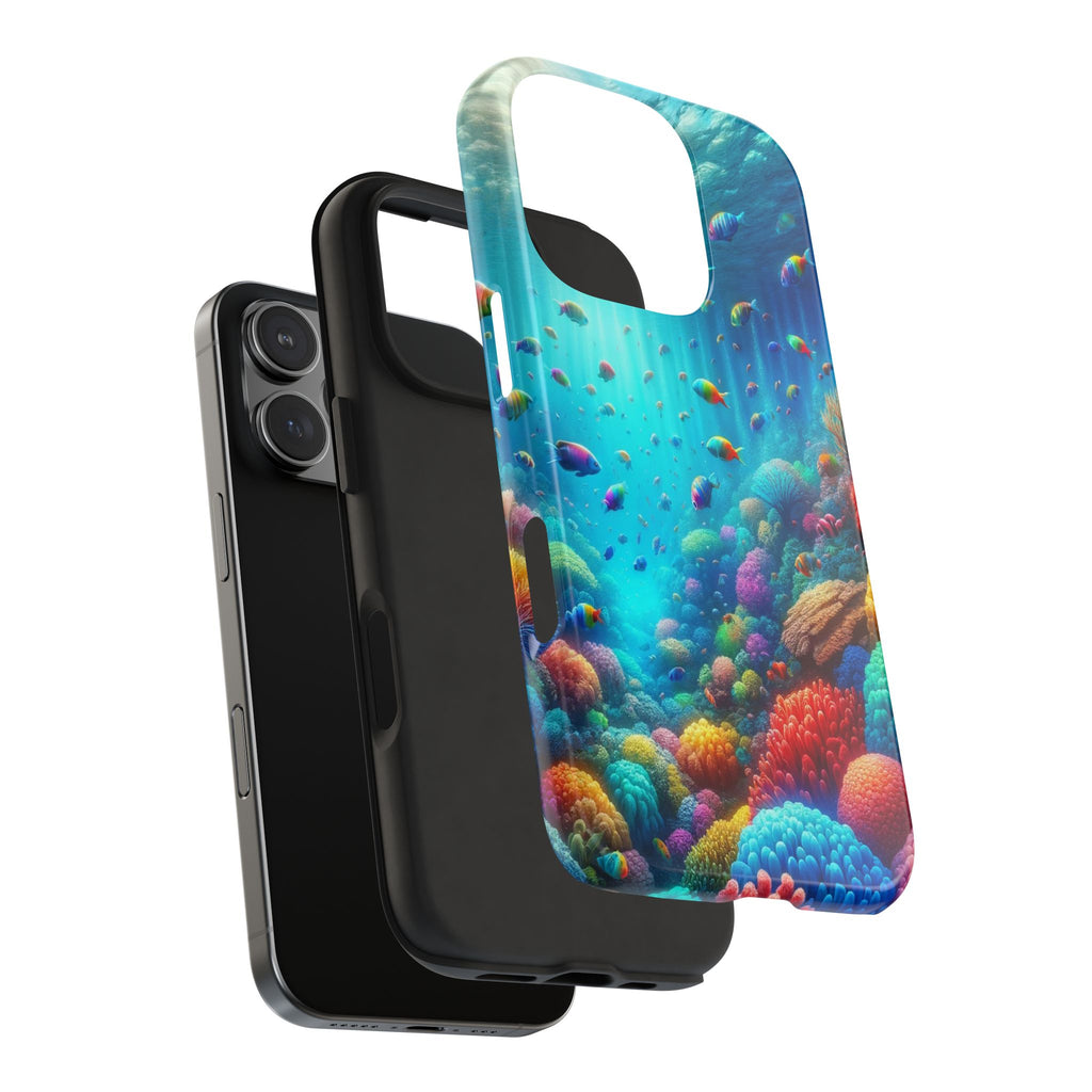 Coloured fish and coral reef - Tough Phone Case