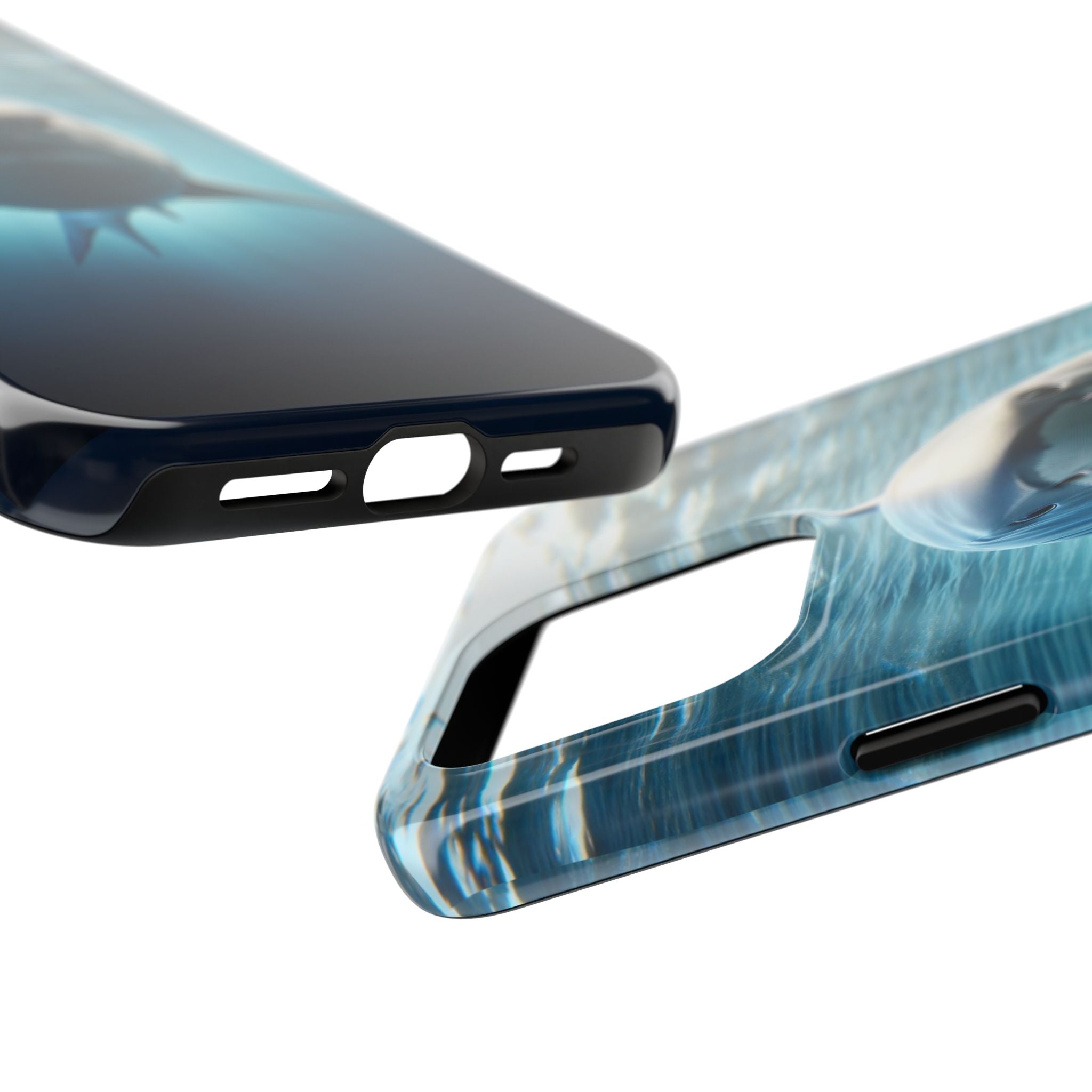 Curious shark - Tough Phone Case