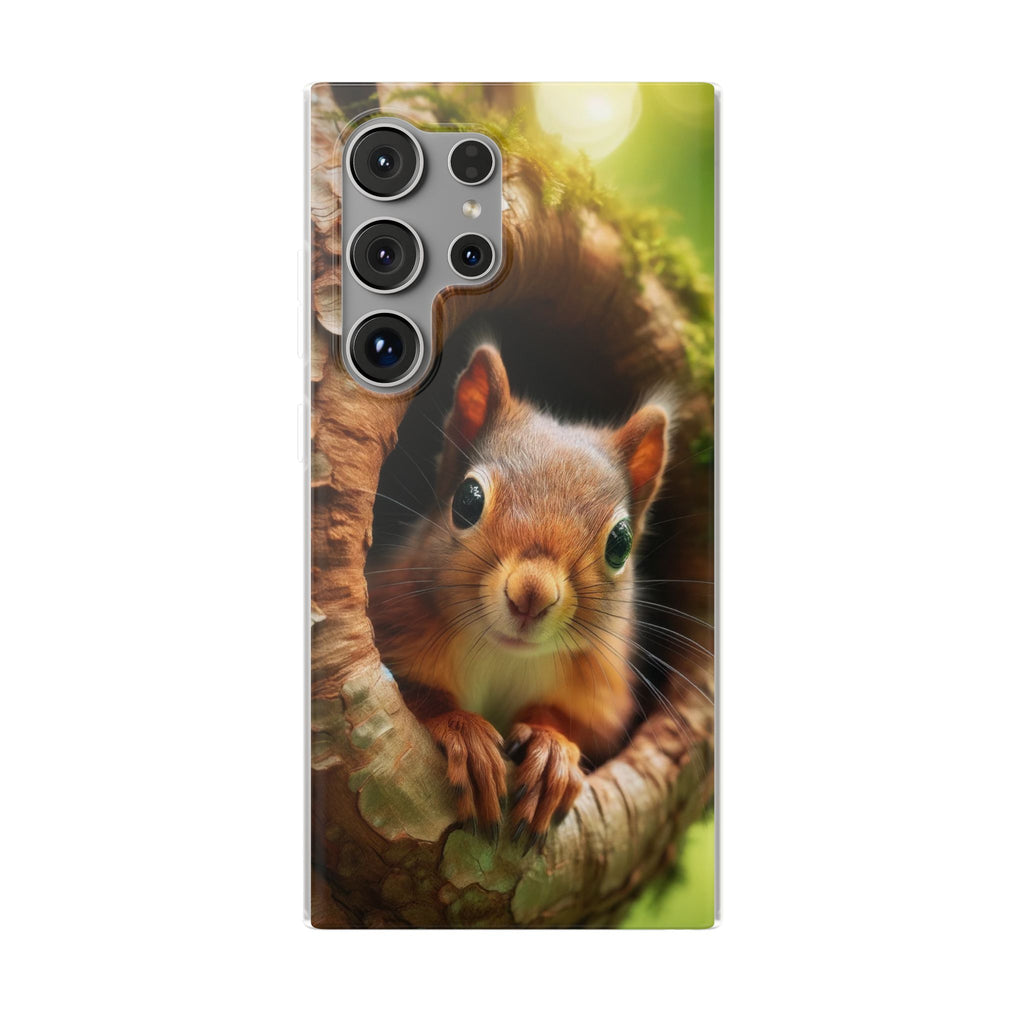 Squirrel in a treehole - Flexi Case (Samsung only)