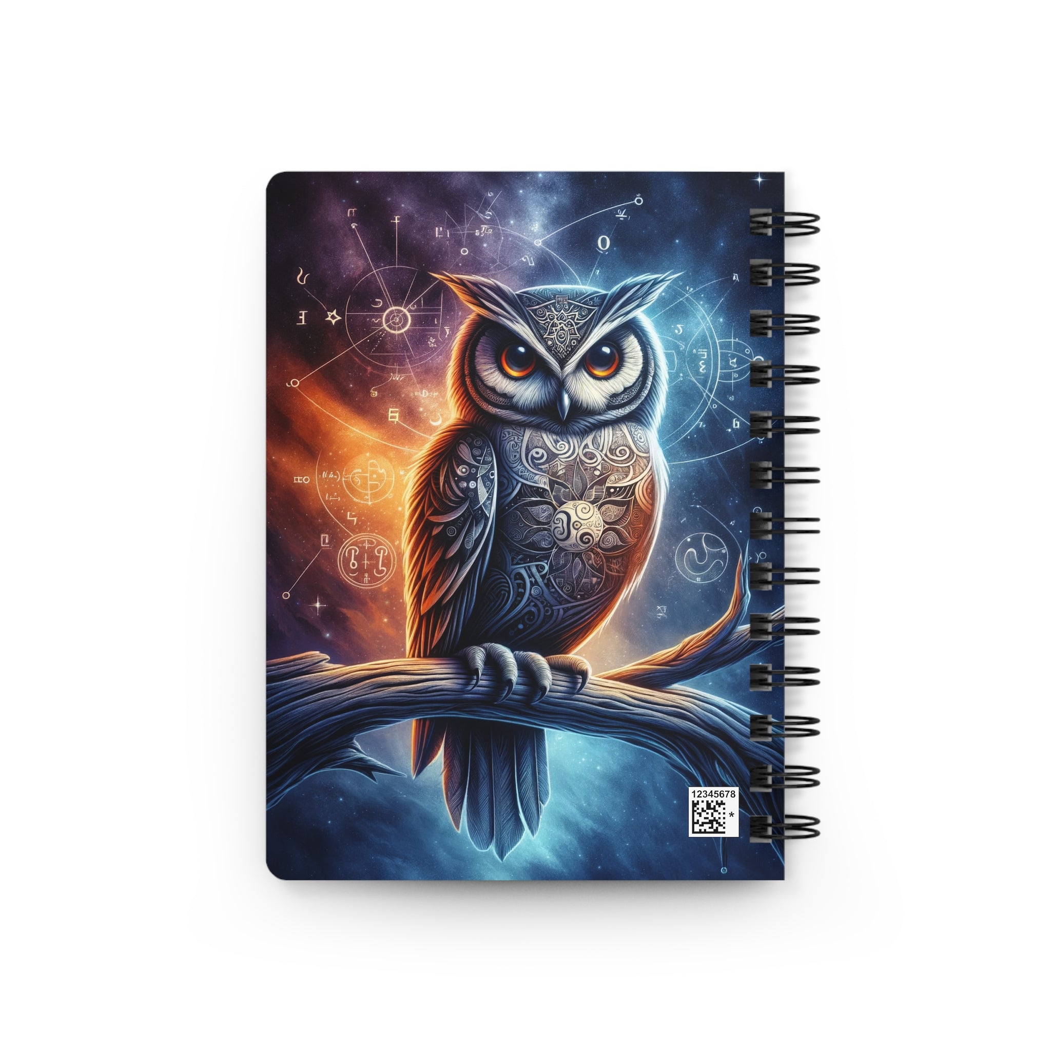 Intelligent owl - Spiral Notebook
