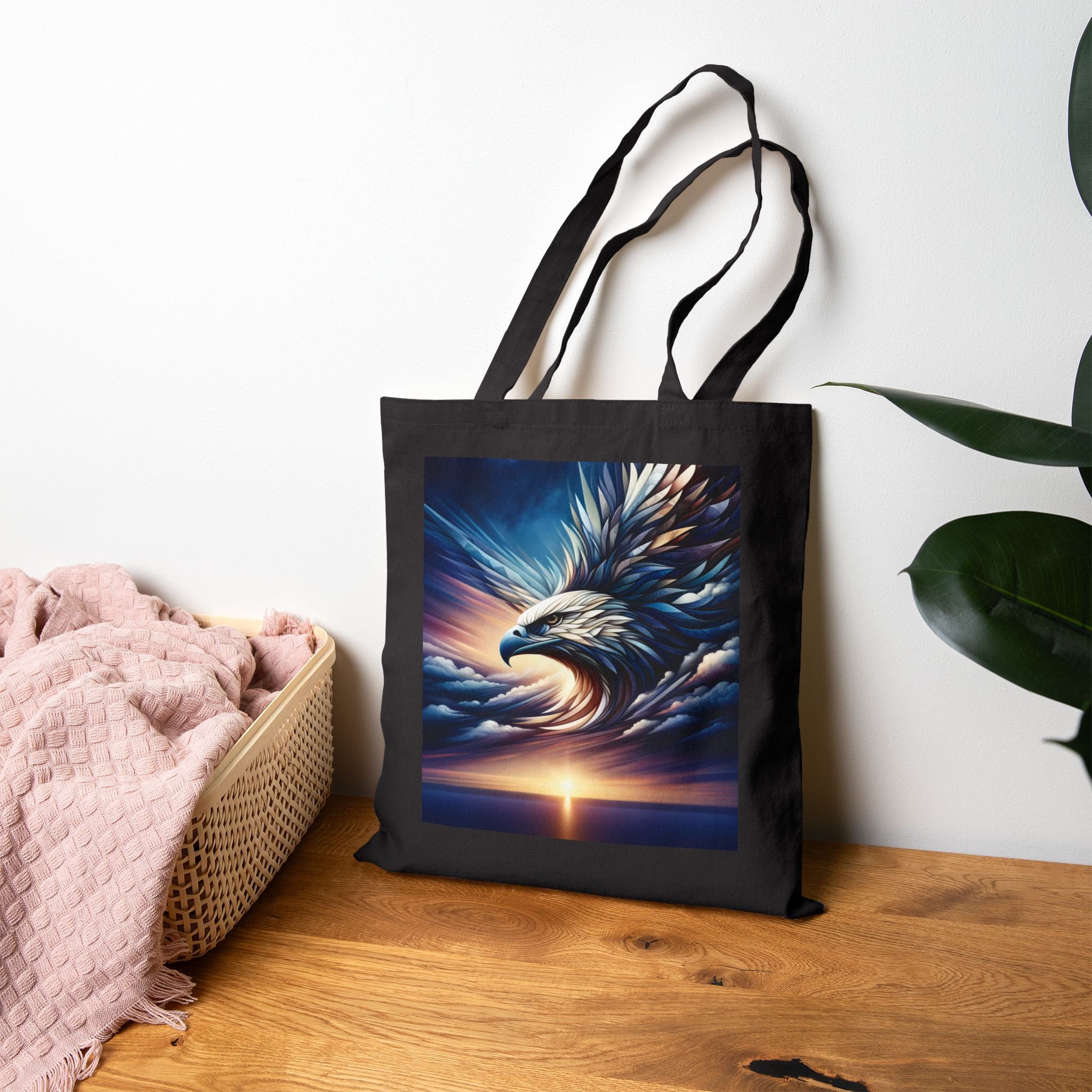 Majestic Eagle in the cloud - Cotton Canvas Tote Bag