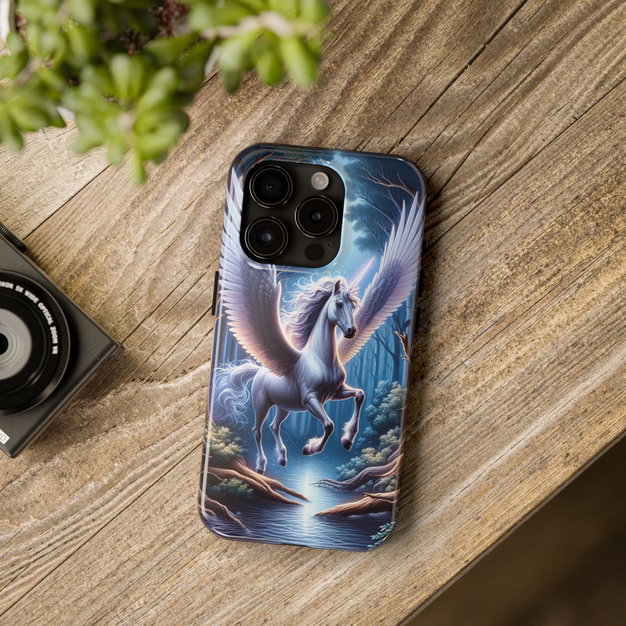 Phone Case - Unicorn Landing in Magical Forest