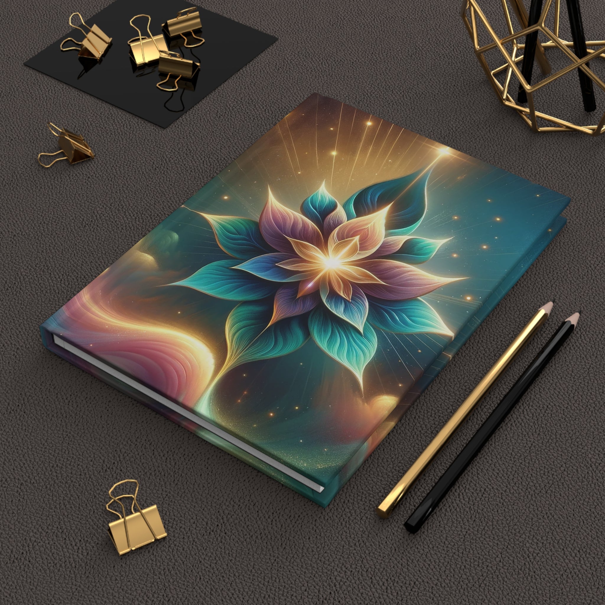 Unique flower design - Hardcover Notebook