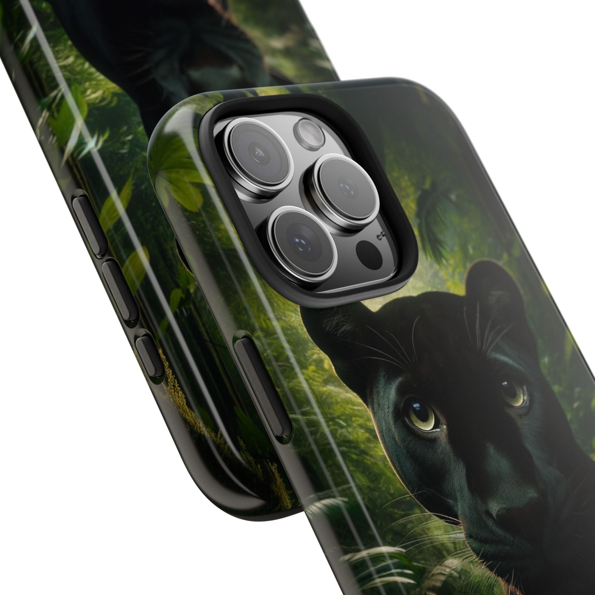 Curious black panther - Tough Phone Case