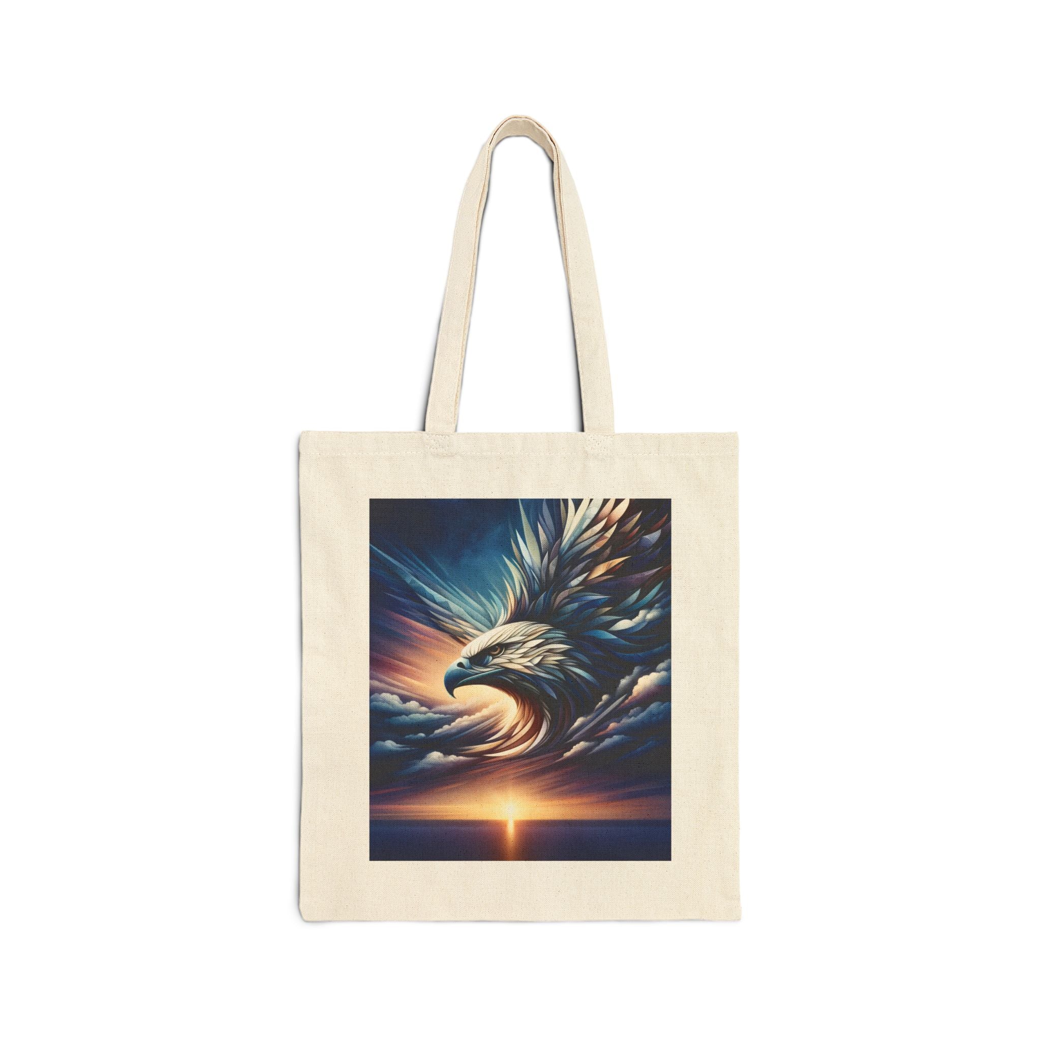 Majestic Eagle in the cloud - Cotton Canvas Tote Bag