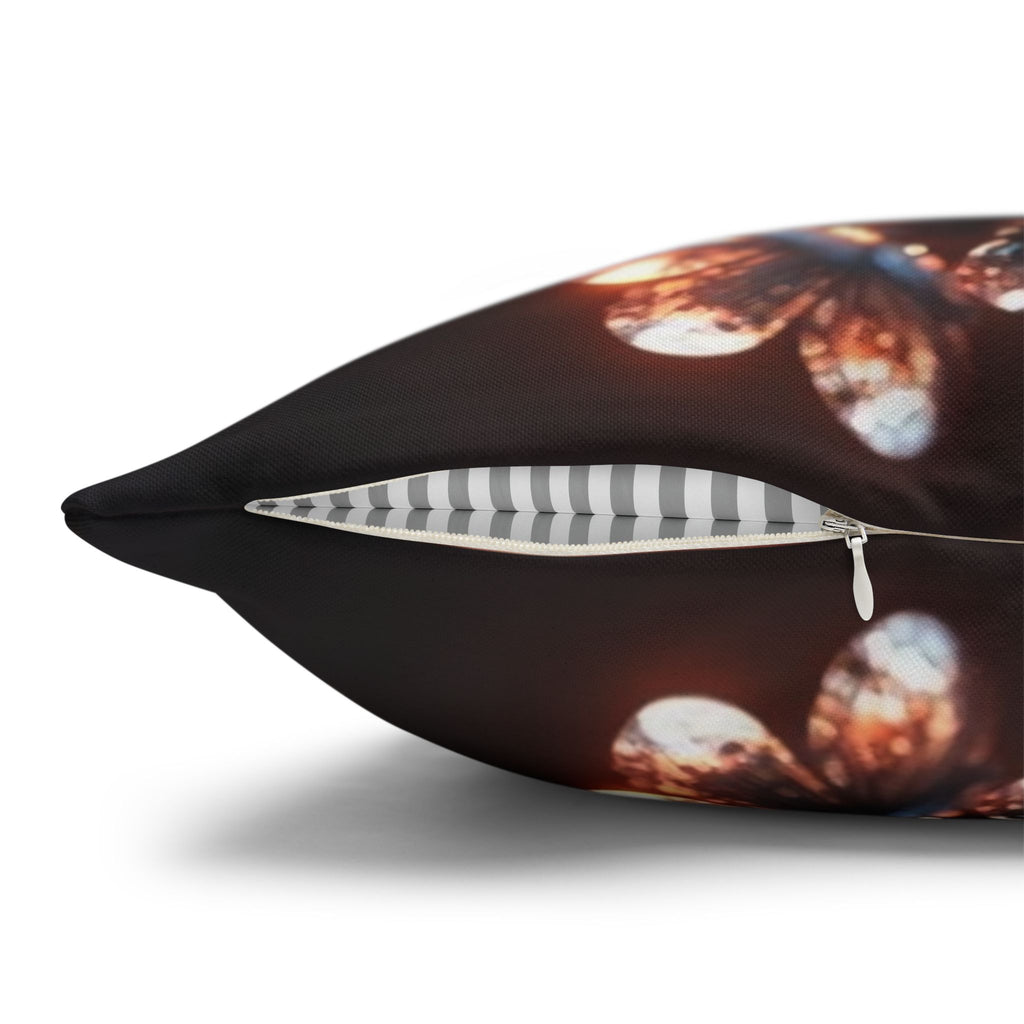 A branch full of white flowers - Polyester Square Pillowcase