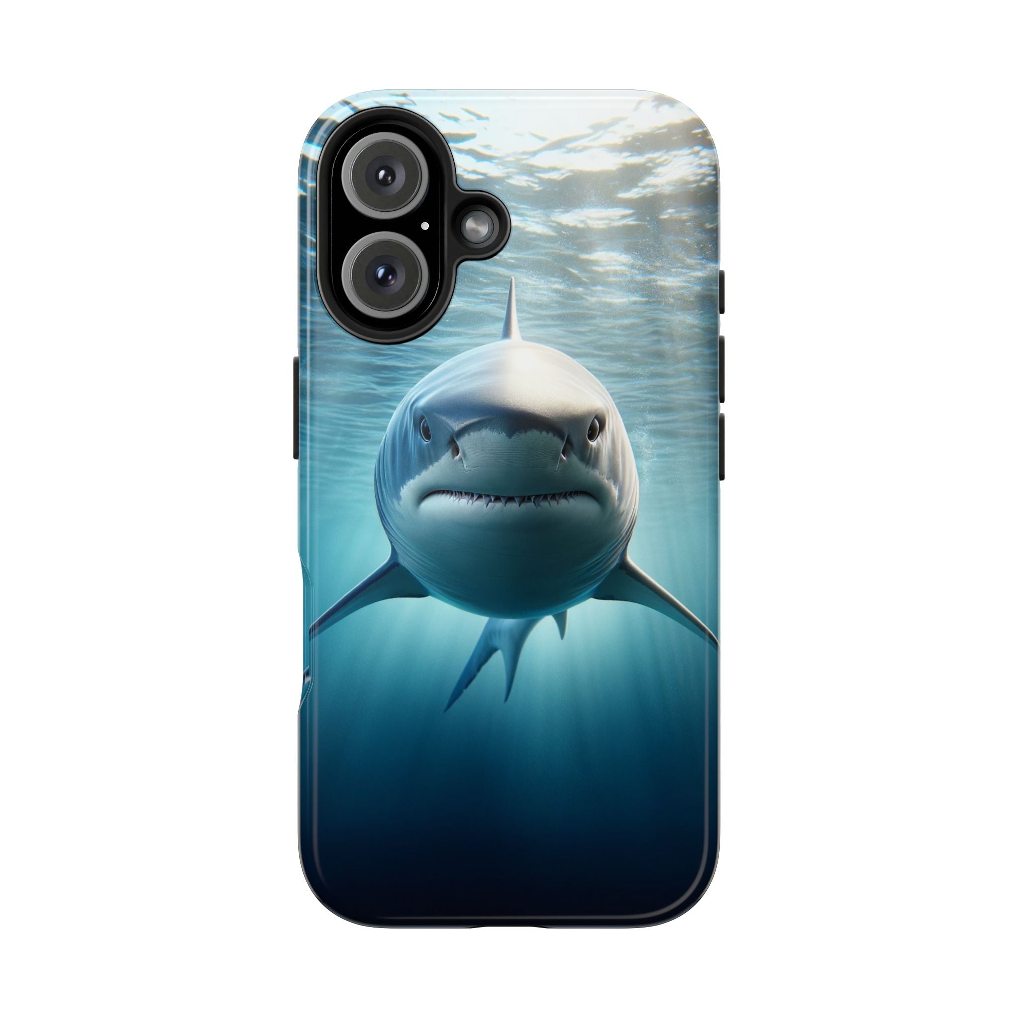 Curious shark - Tough Phone Case
