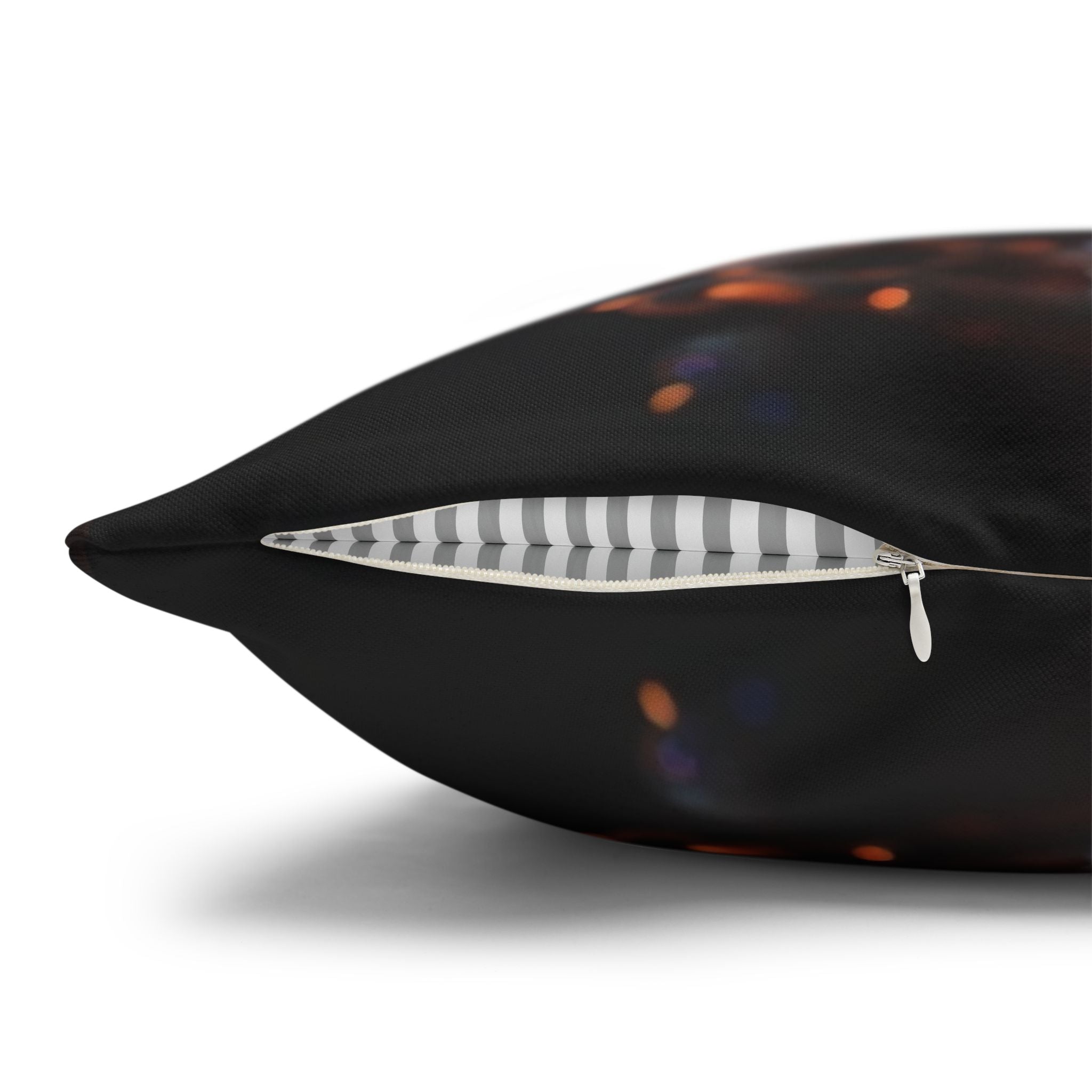 Diamond-white flowers (in sunset) - Polyester Square Pillowcase