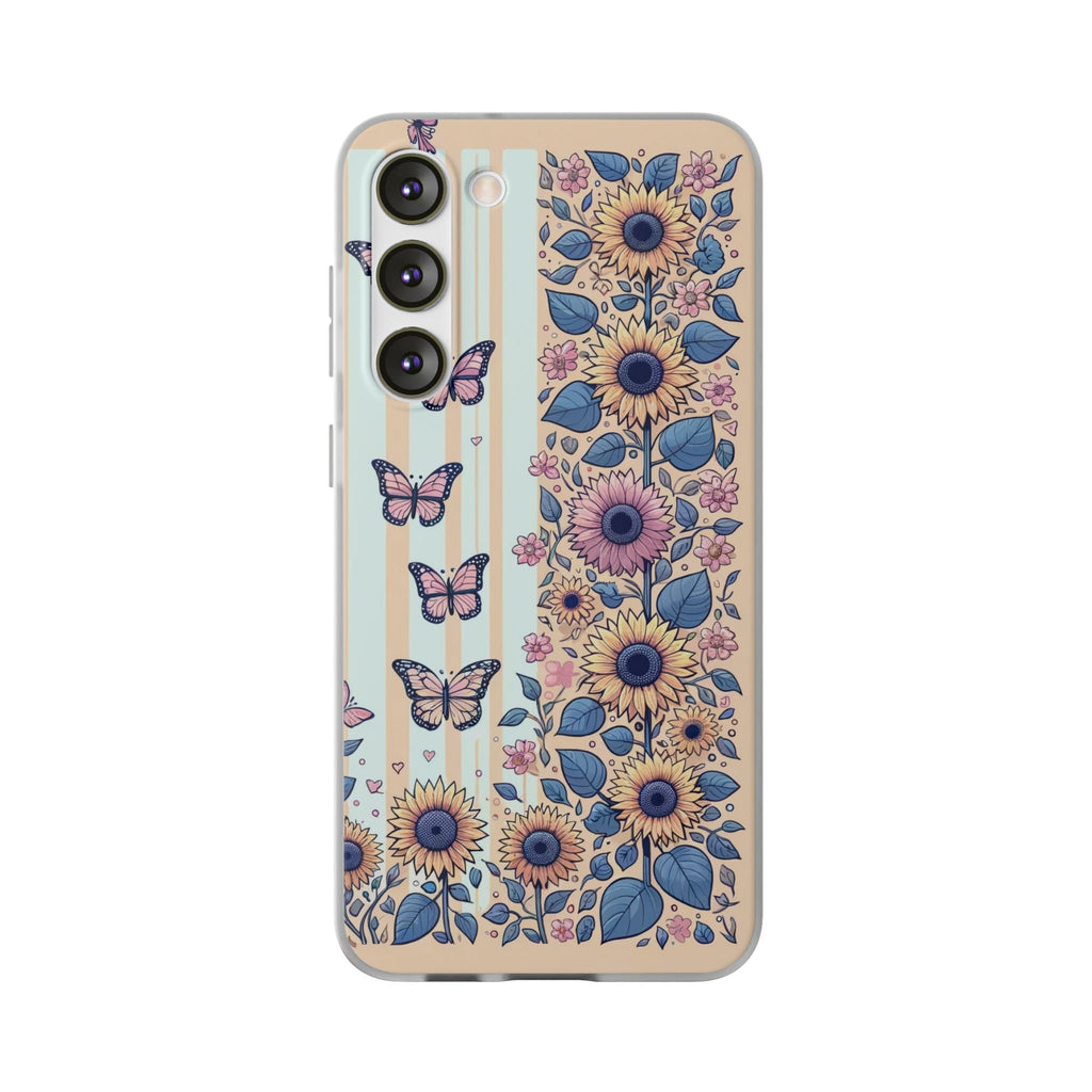 Sunflowers and butterflies - Flexi Case (Samsung only)