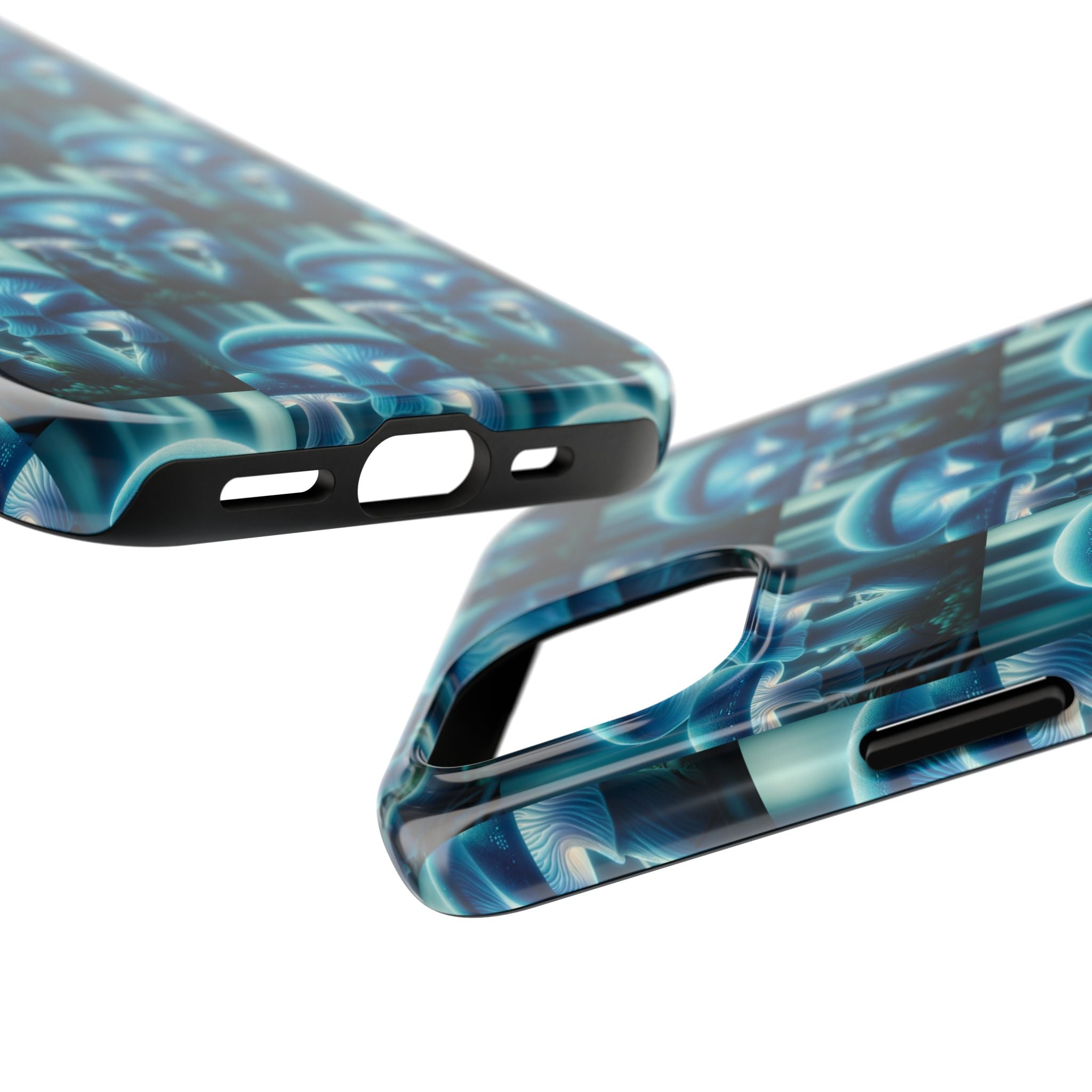 Blue Mushrooms - Tough Phone Case