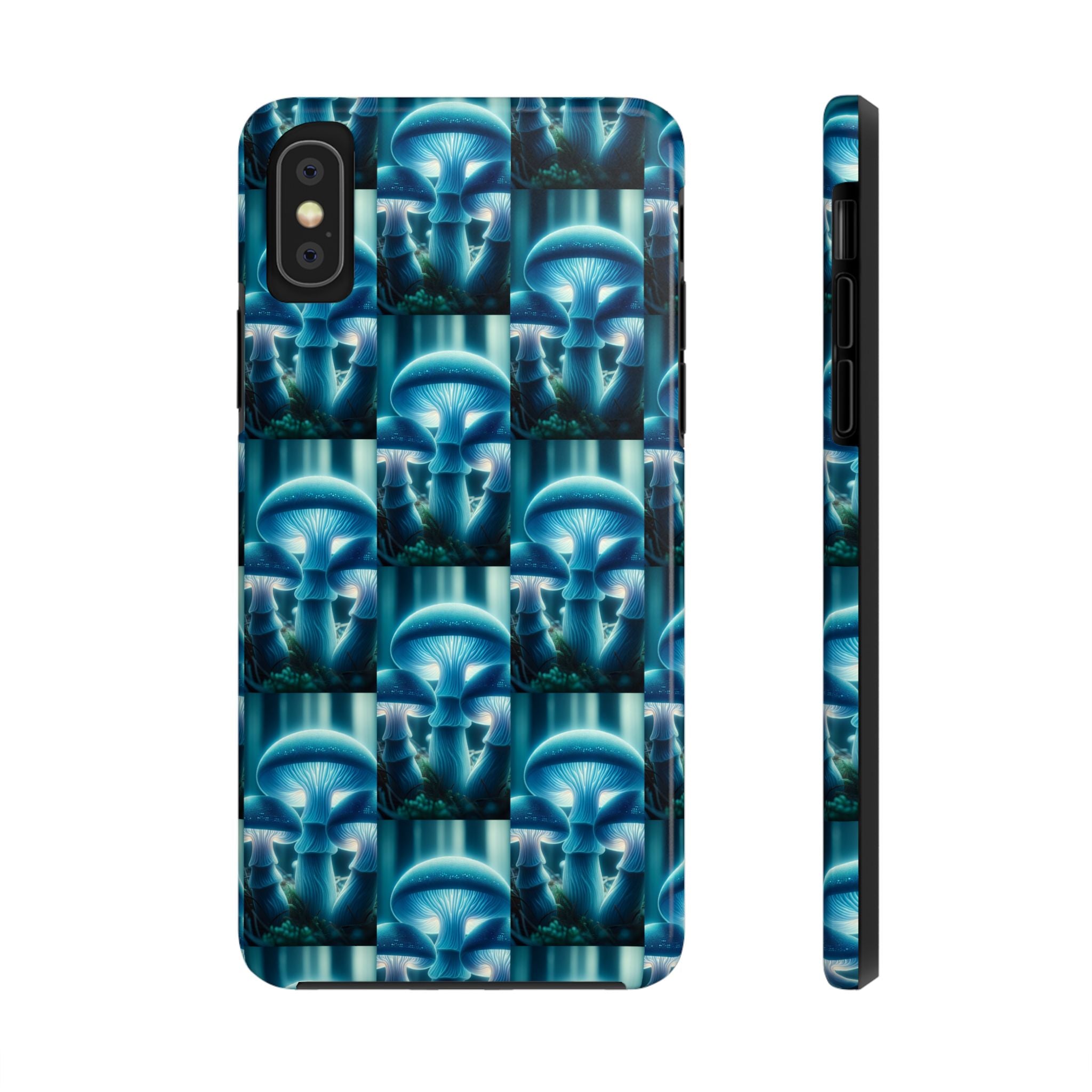 Blue Mushrooms - Tough Phone Case