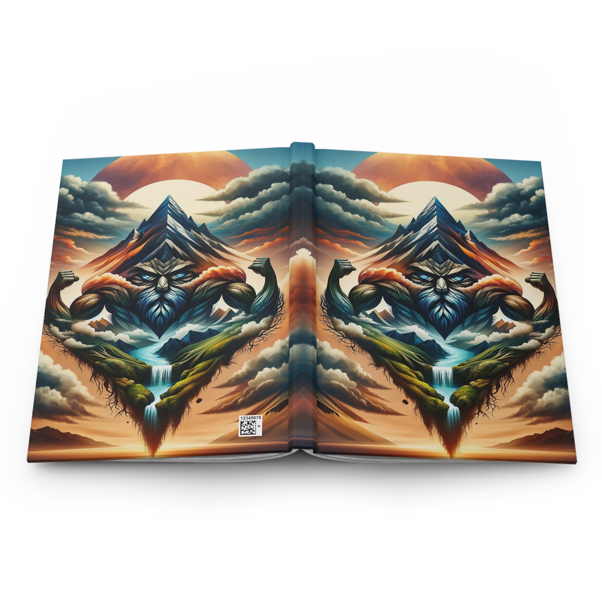 Mountain and Muscle - Hardcover Notebook