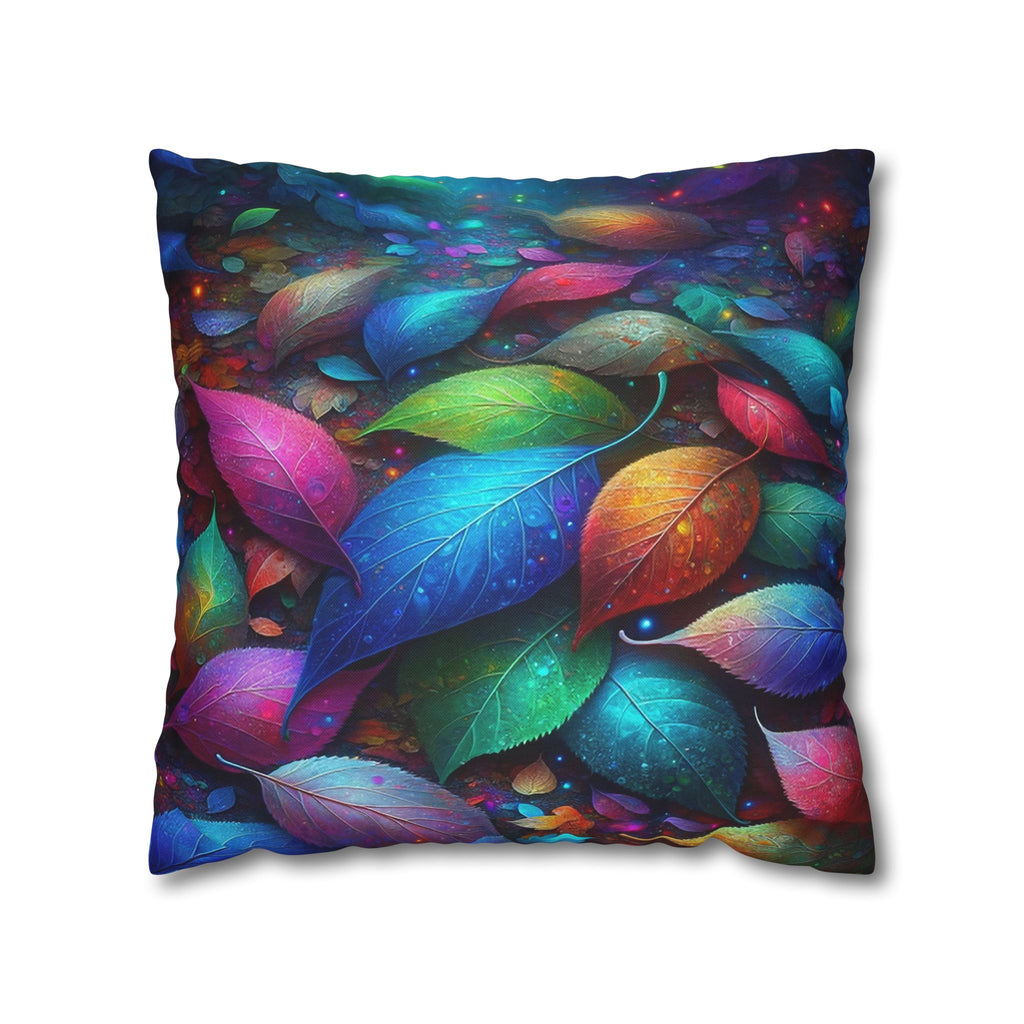 Magical, fantasy Leaves  - Polyester Square Pillowcase