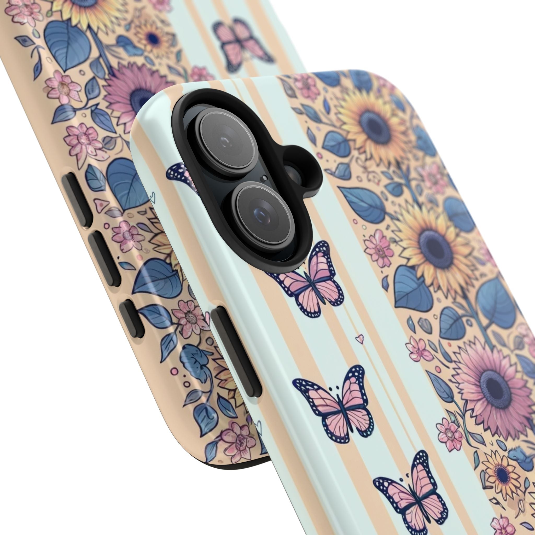 Butterflies and Sunflowers - Tough Phone Case