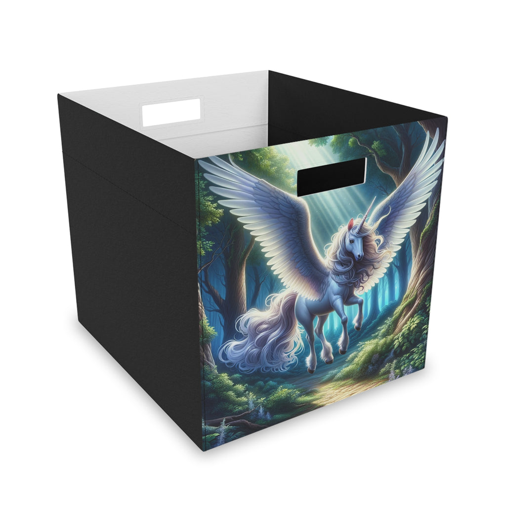 Unicorn with wings - Felt Storage Box