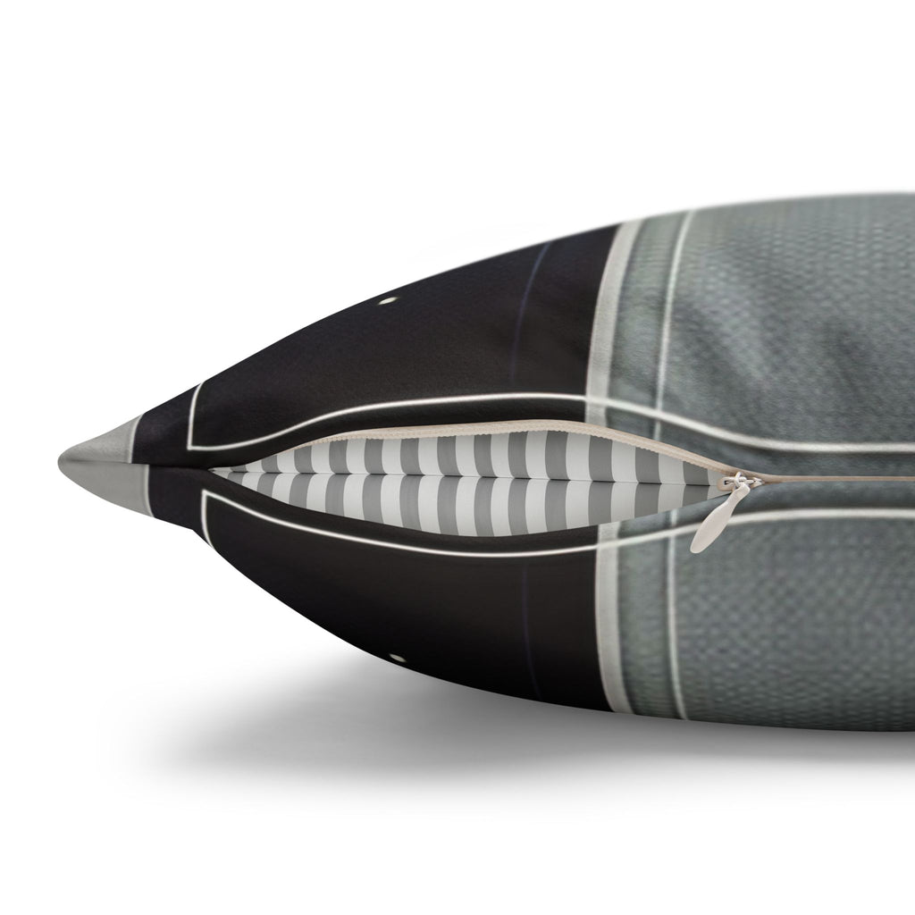 Islamic Art (blue-grey) - Suede Square Pillowcase