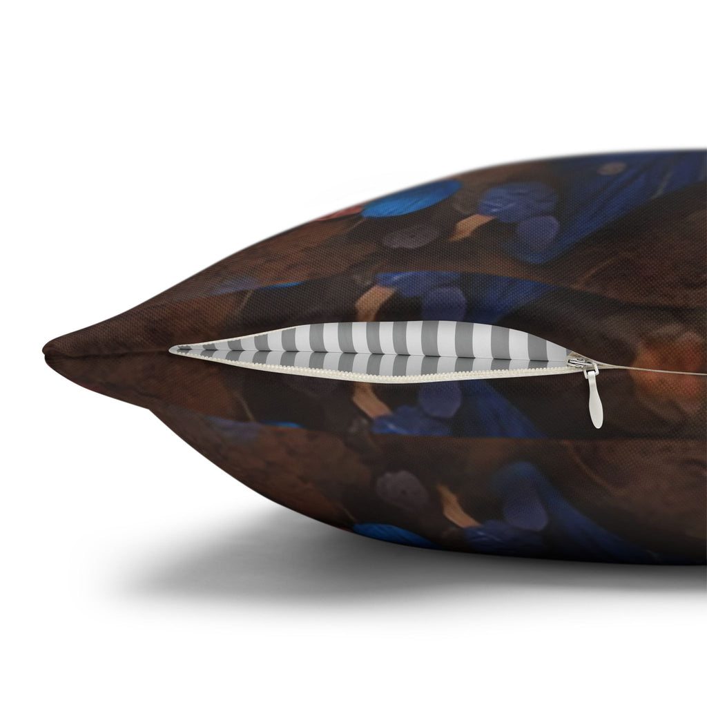 Pastel coloured magical Leaves - Polyester Square Pillowcase