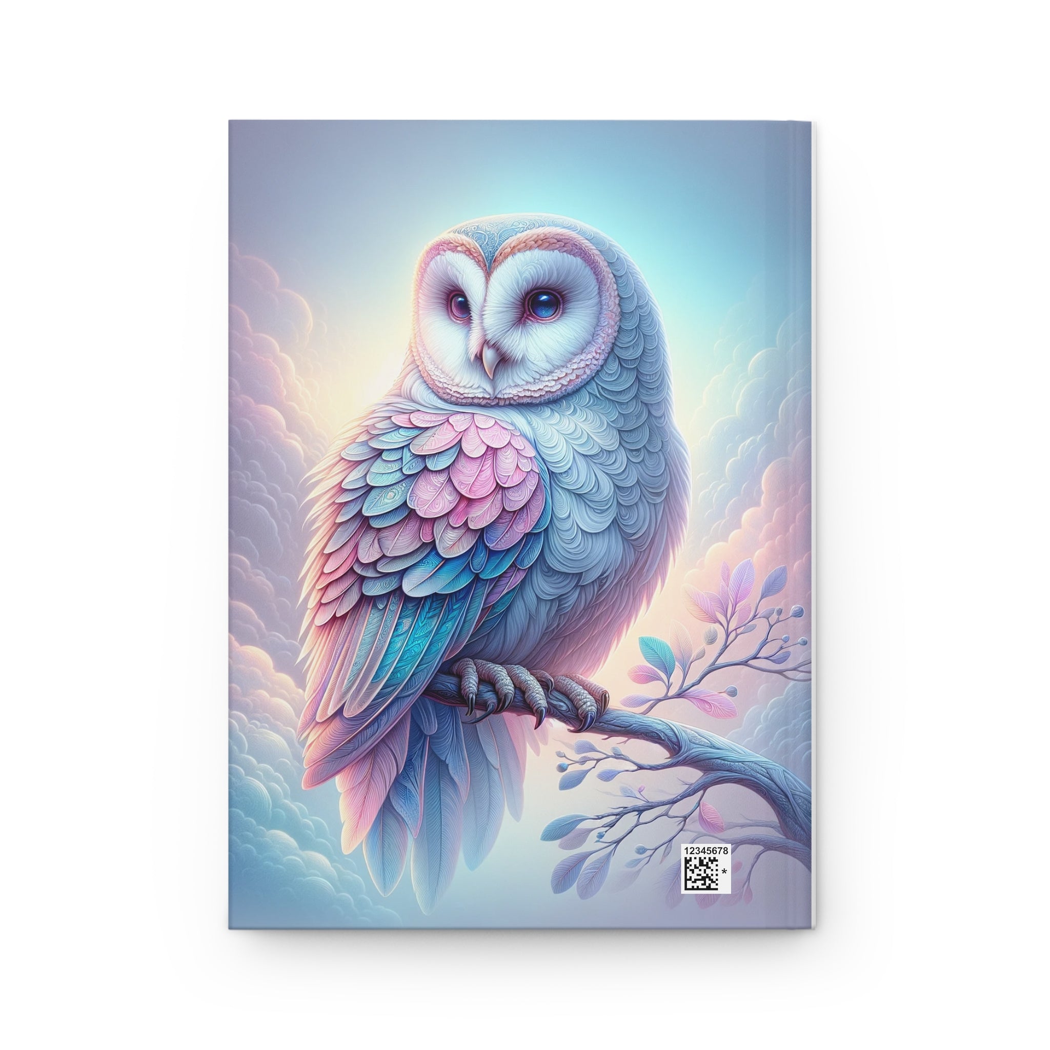 Pink Owl - Hardcover Notebook