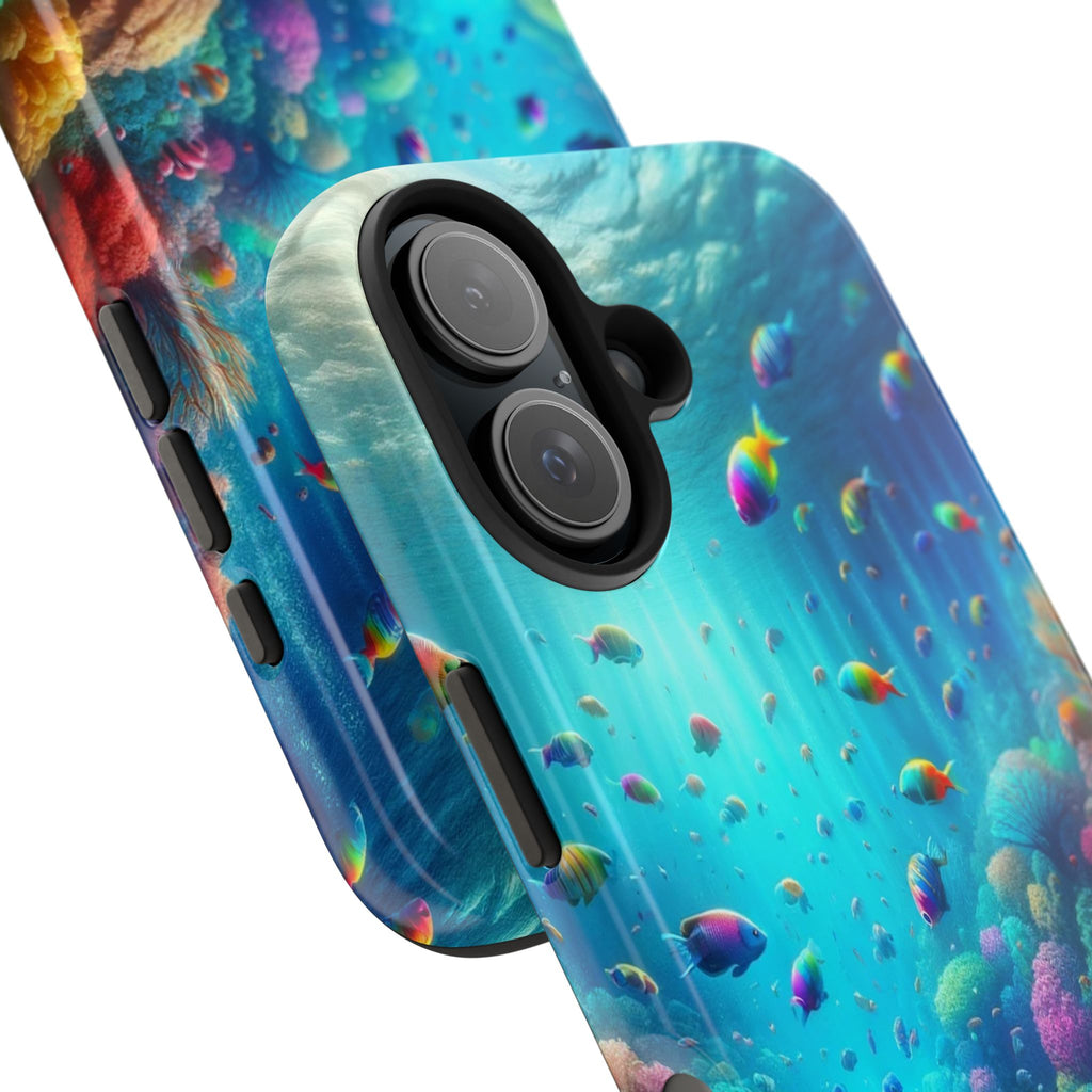 Coloured fish and coral reef - Tough Phone Case