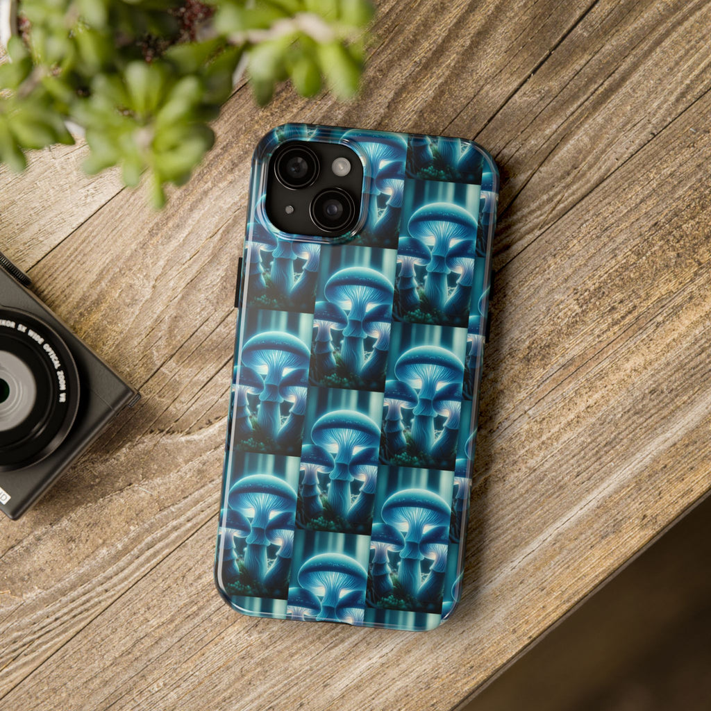 Blue Mushrooms - Tough Phone Case