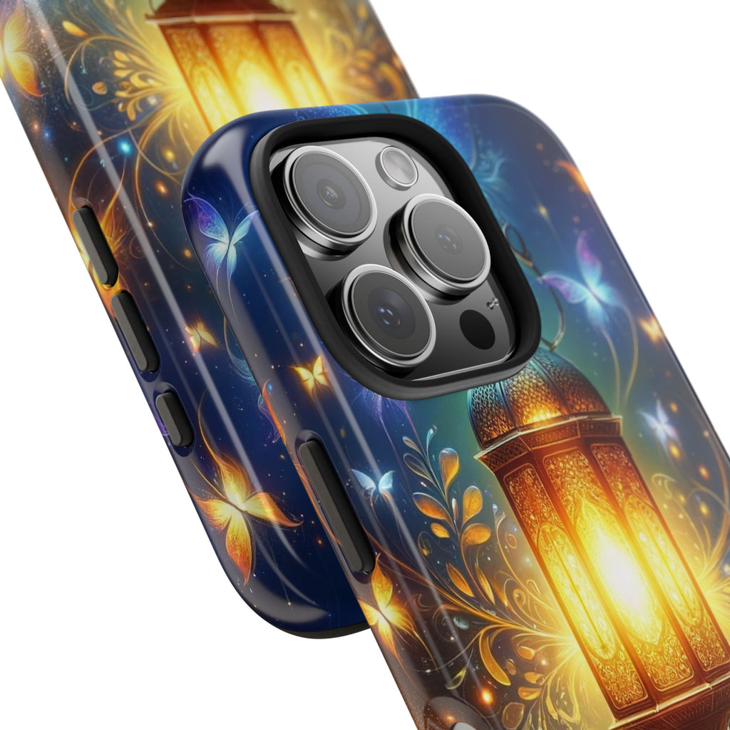 Butterflies around a lamp - Tough Phone Case