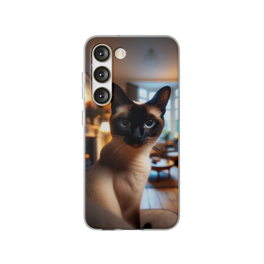 Curious Siamese cat - Flexi Case (Samsung only)