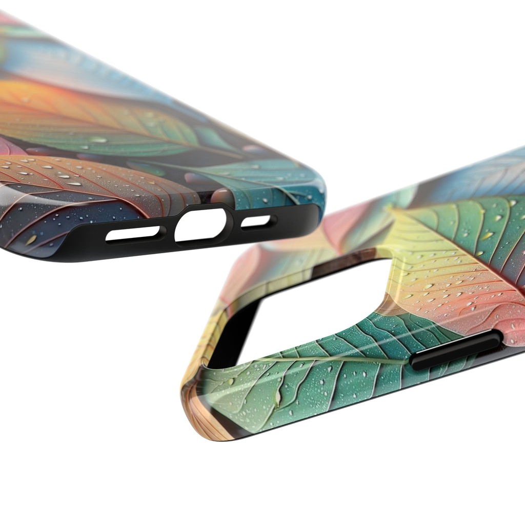 Pastel coloured leaves - Tough Phone Case