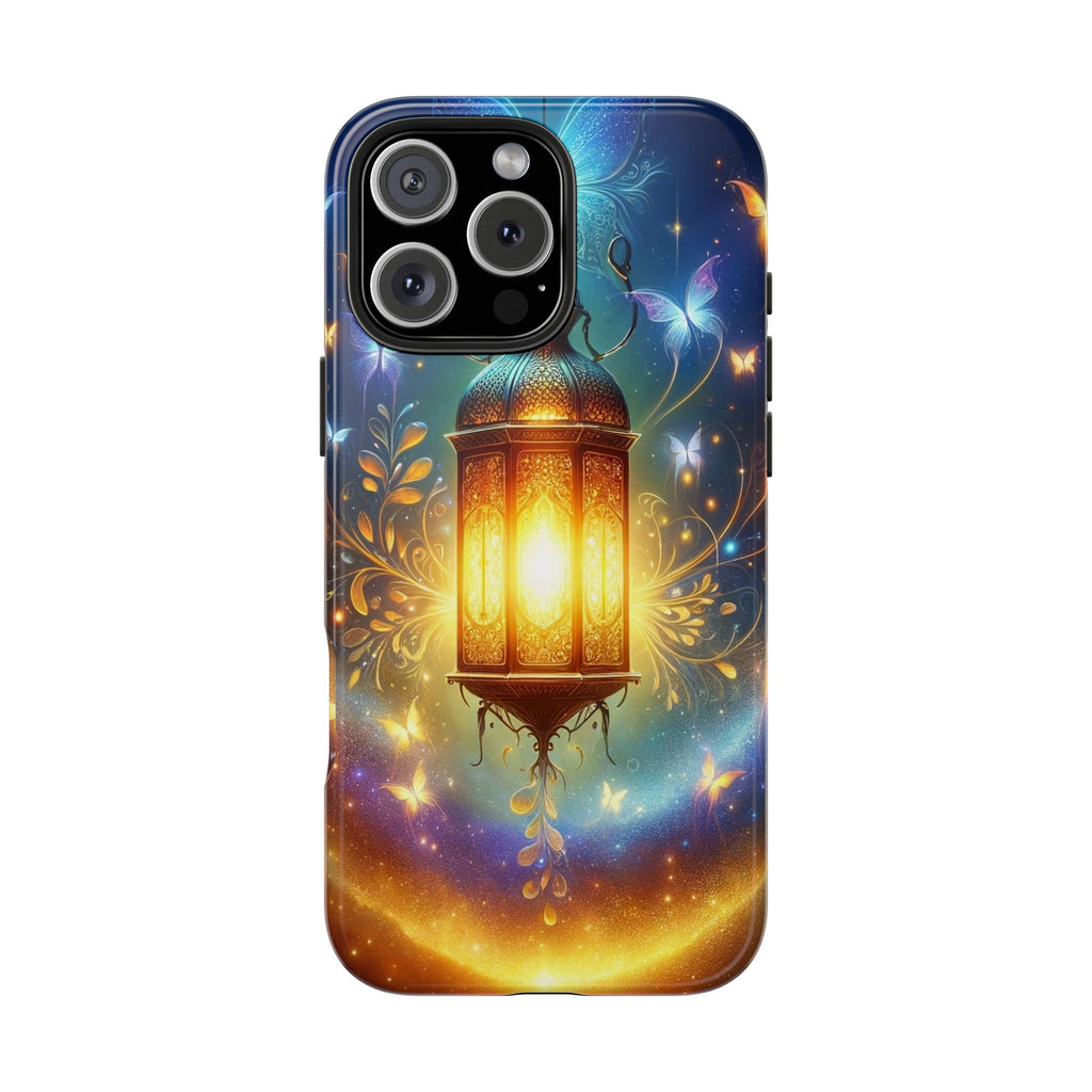 Butterflies around a lamp - Tough Phone Case