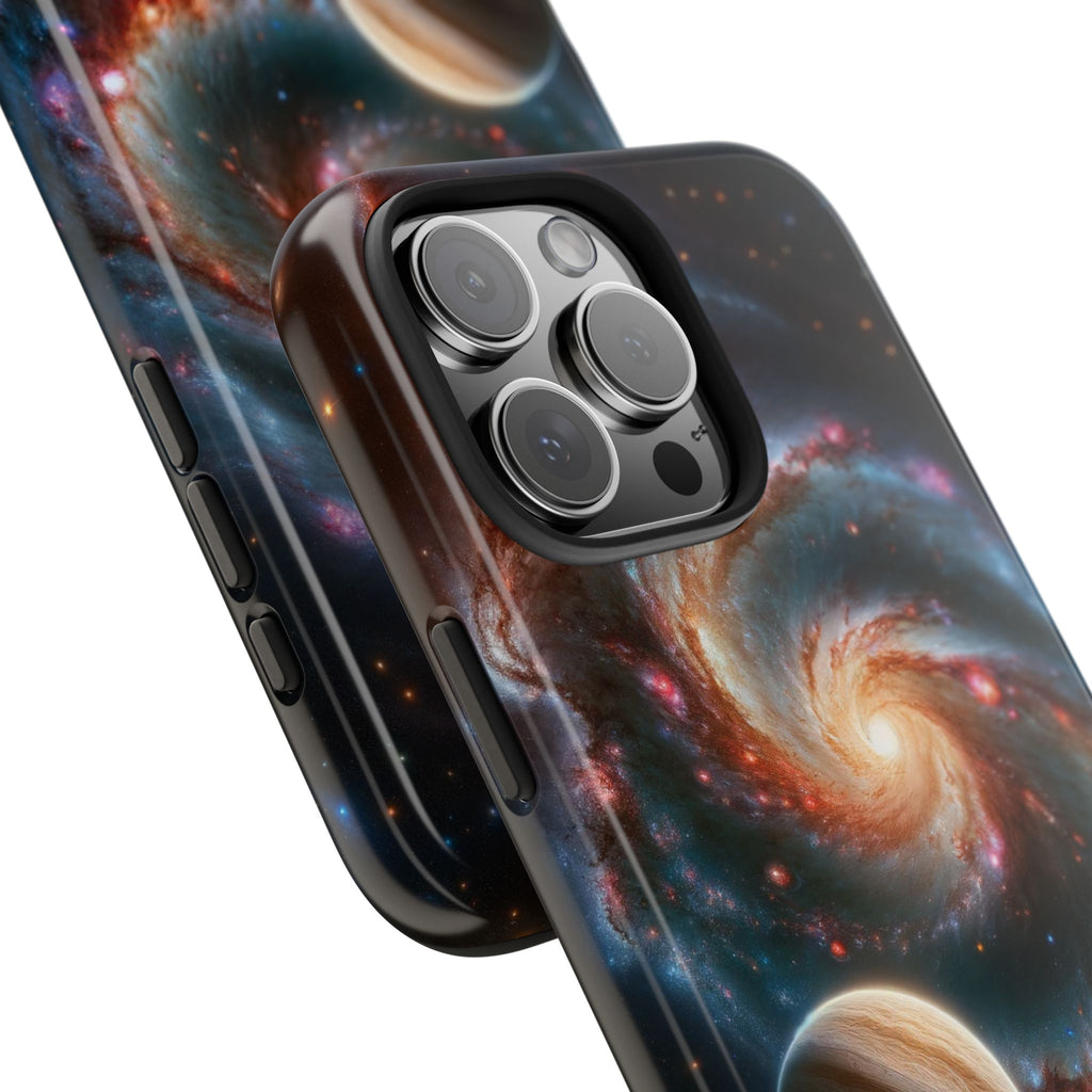 Yellow planet and wormhole - Tough Phone Case