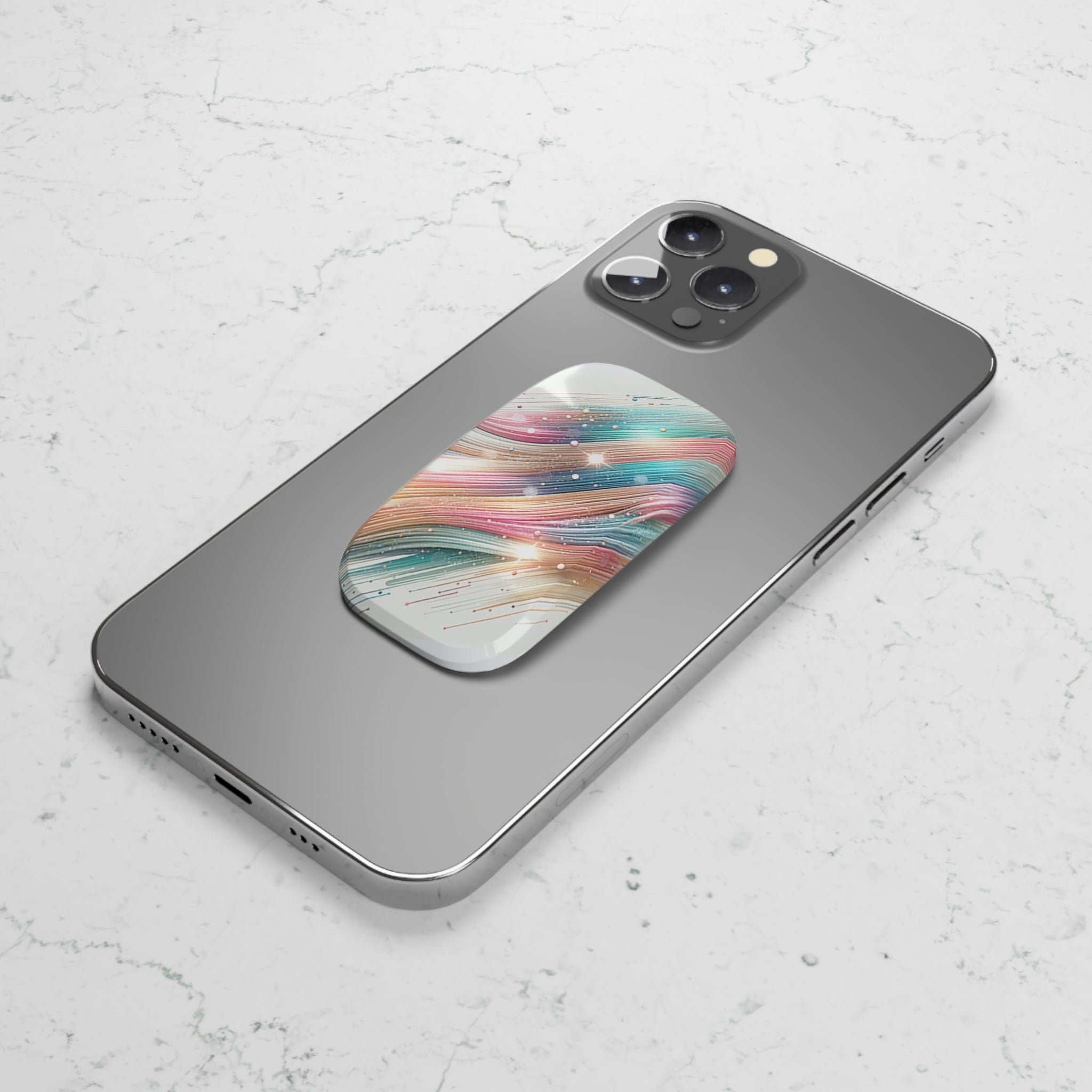 Pastel lines 1 - Phone Click-On Grip