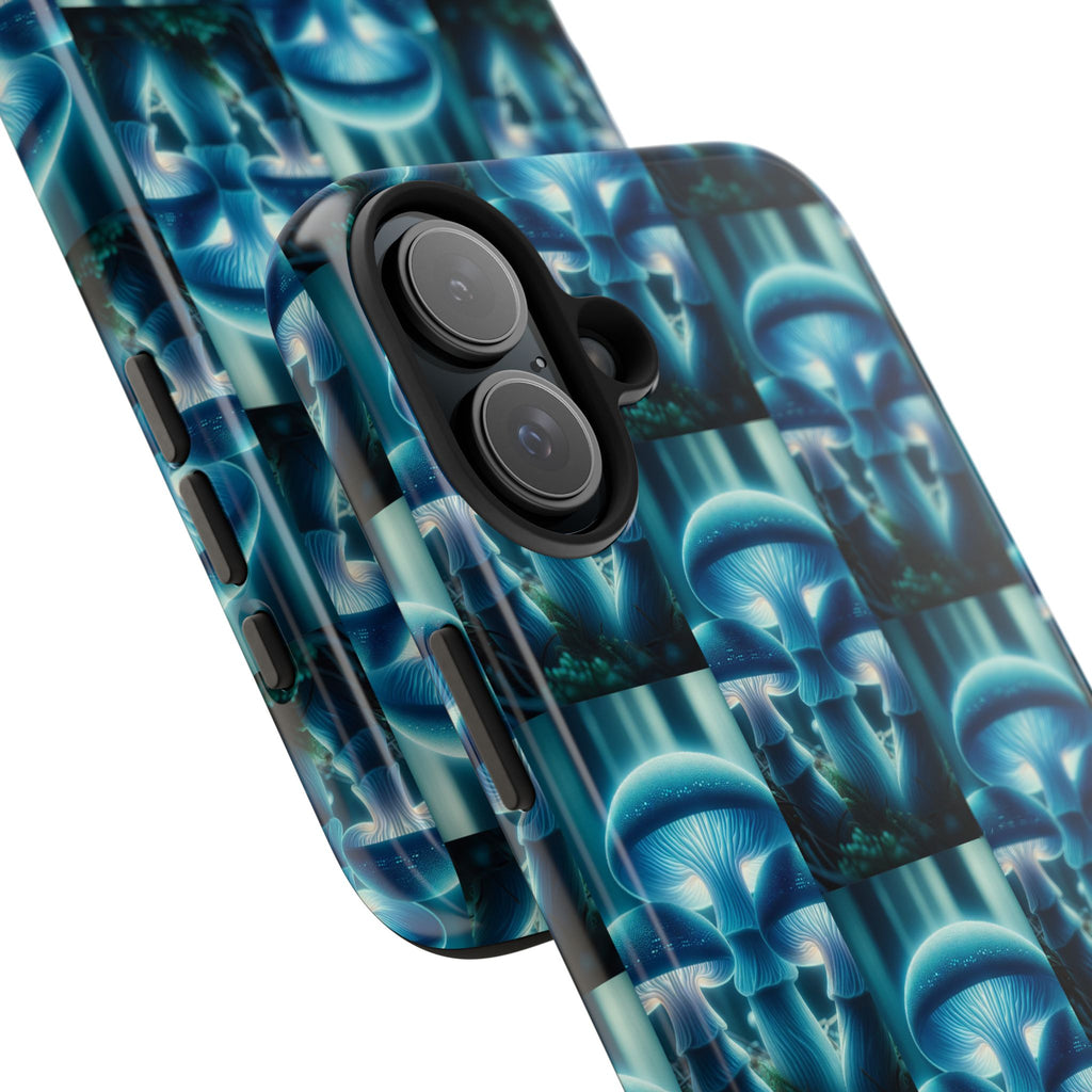 Blue Mushrooms - Tough Phone Case
