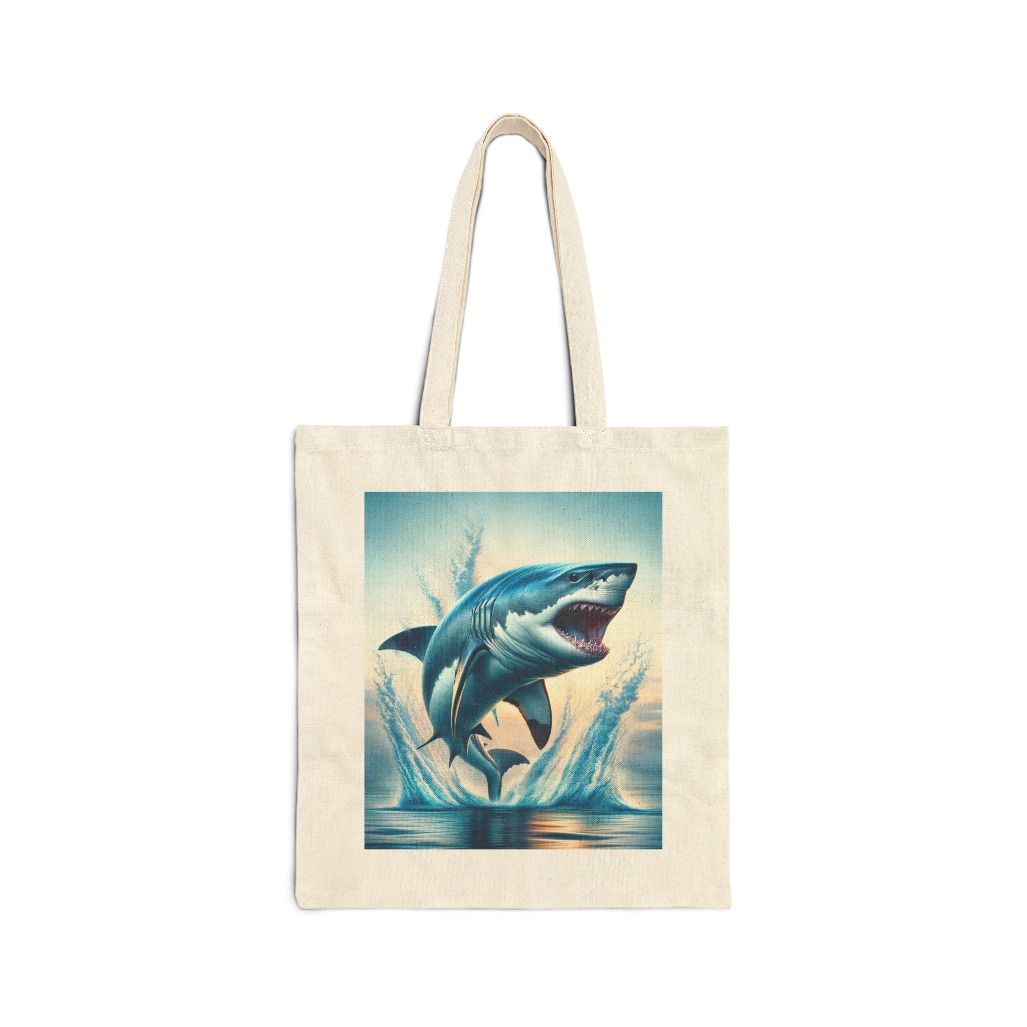 Ocean-Inspired - Cotton Canvas Tote Bag