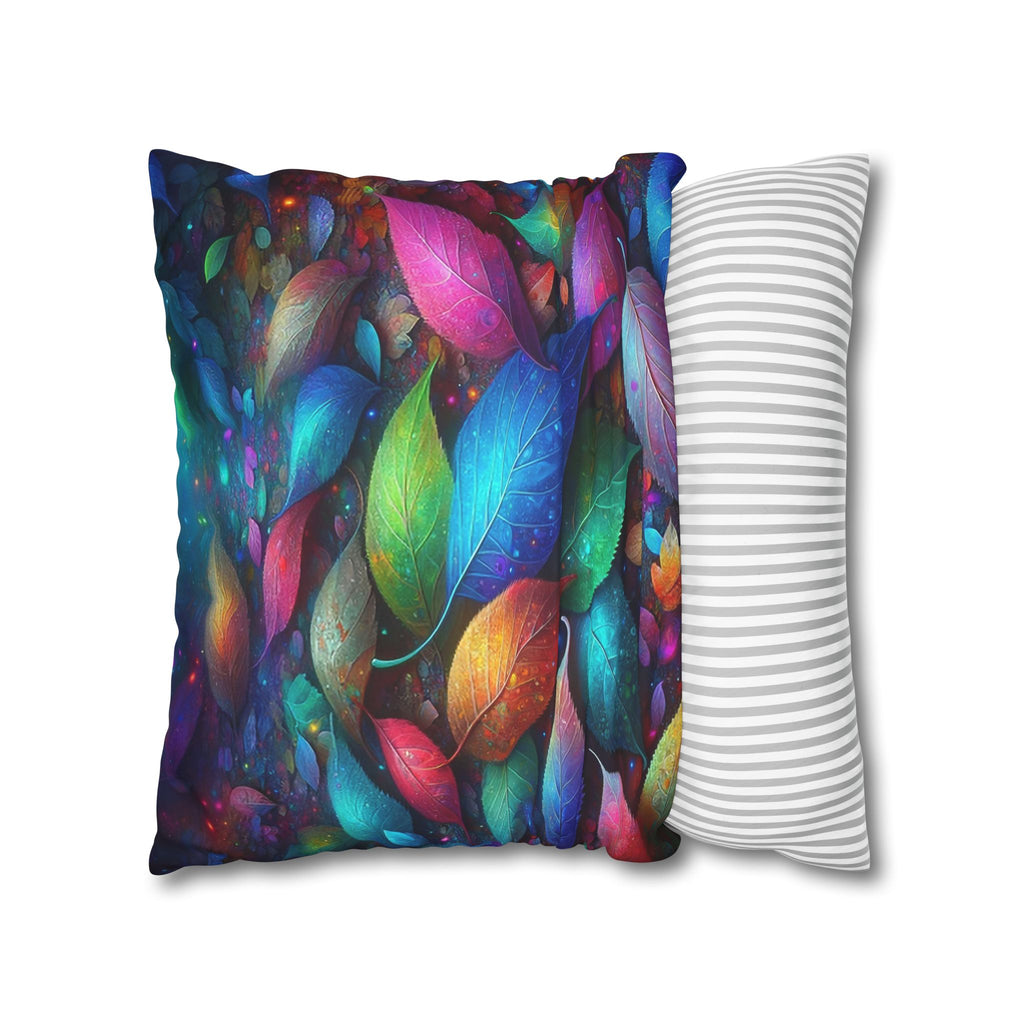Magical, colourful leaves  - Suede Square Pillowcase